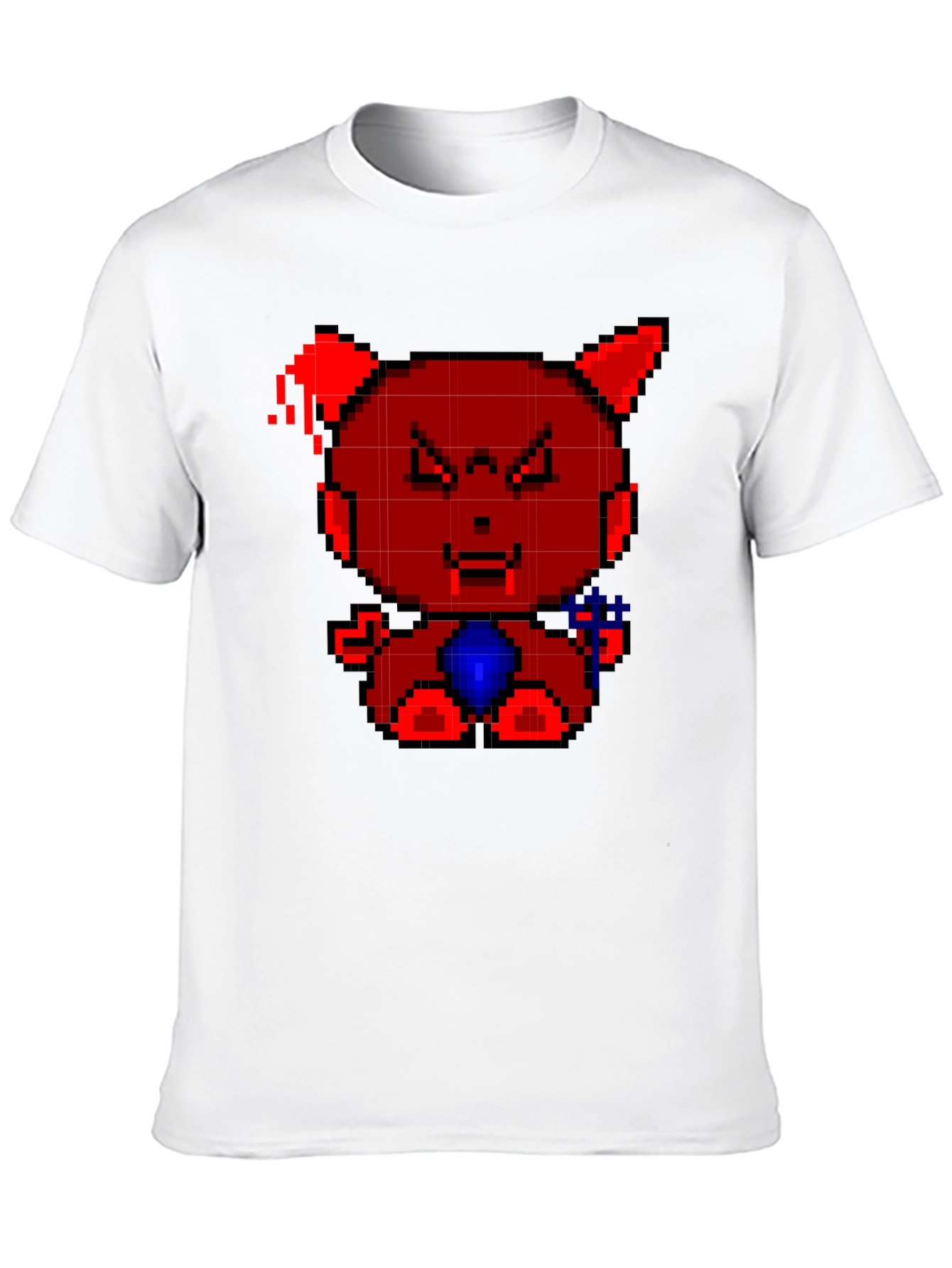 Pixel Devil Bear Graphic Tee