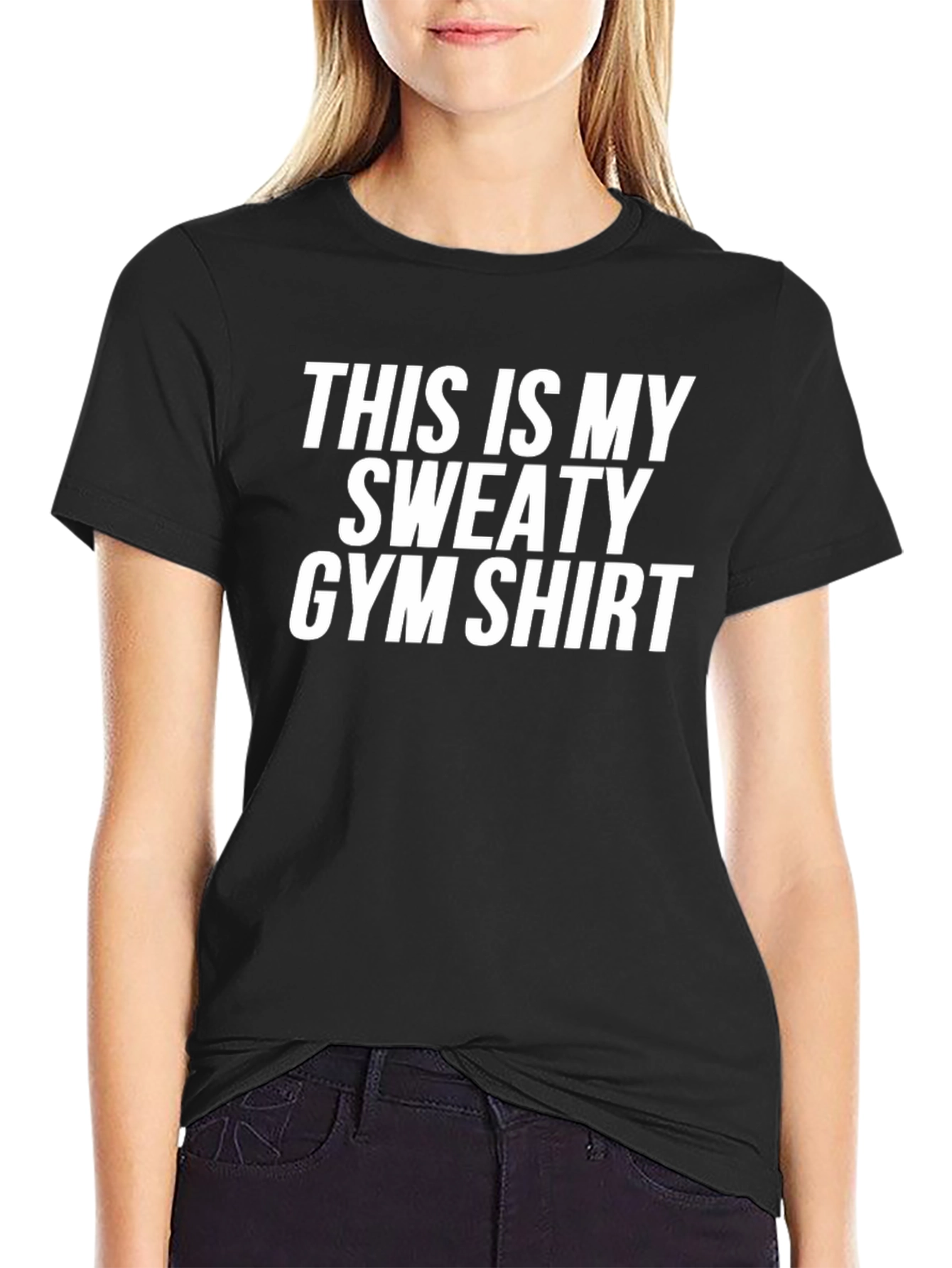 Funny Sweaty Gym Shirt - Mens Workout Tee