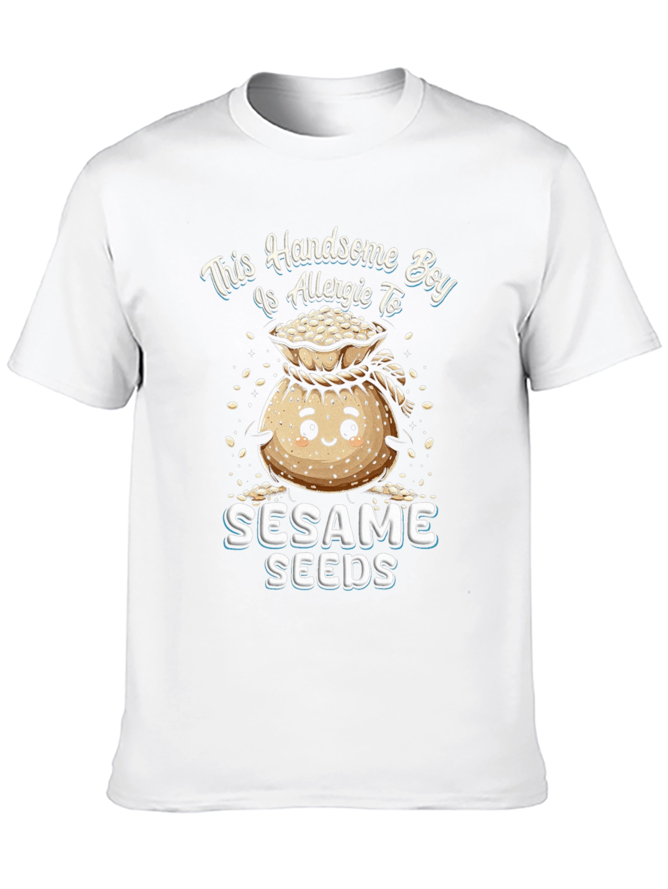 Allergic to Sesame Seeds Graphic T-Shirt