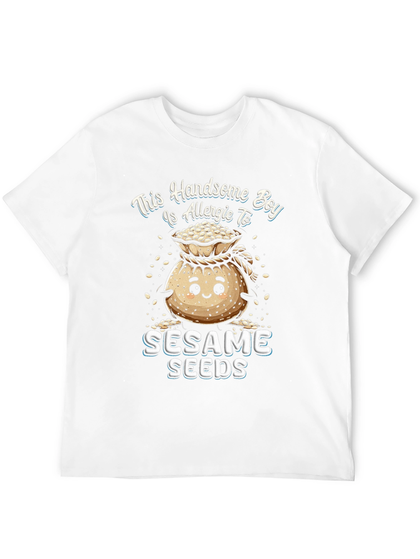 Allergic to Sesame Seeds Graphic T-Shirt