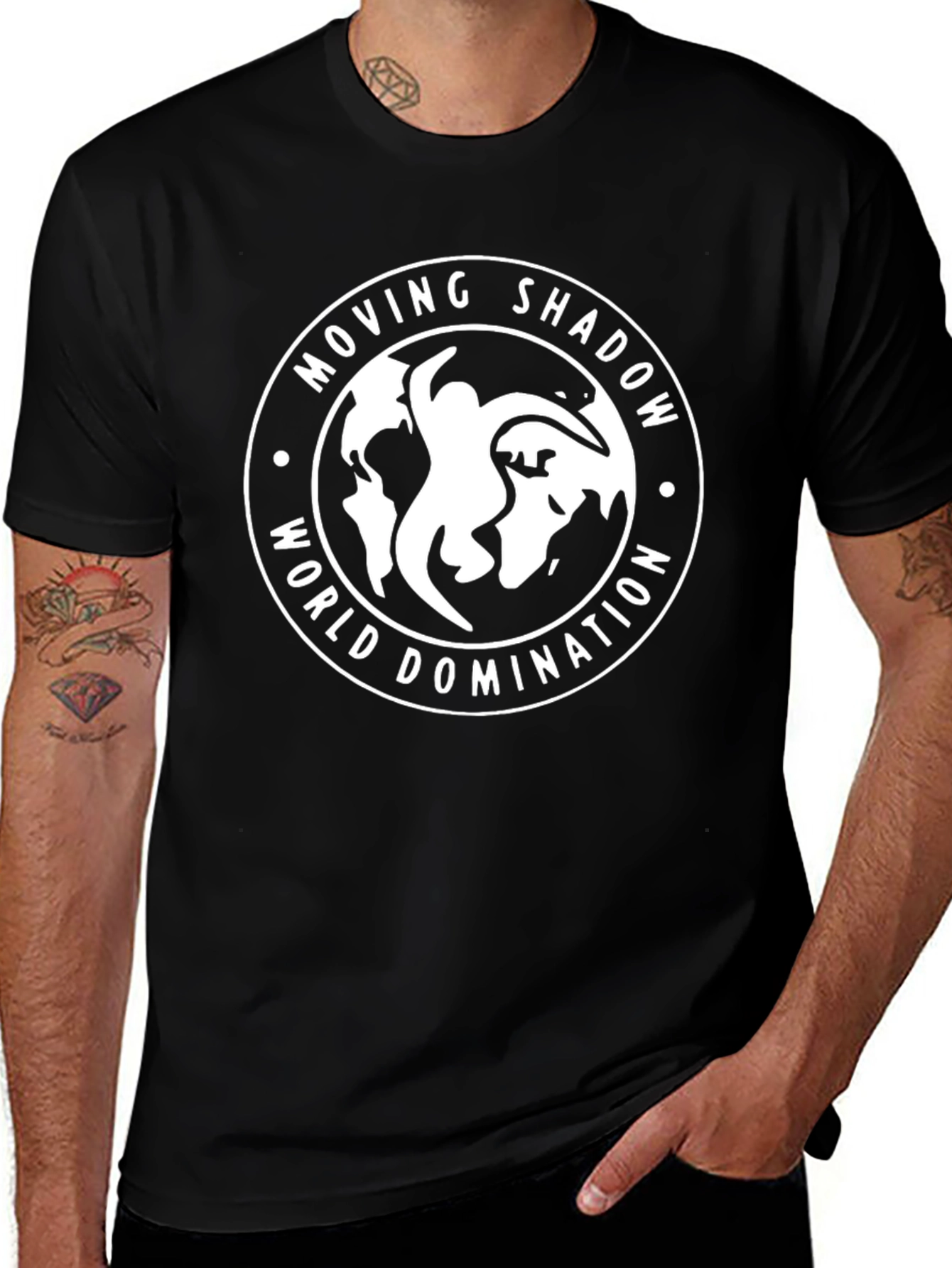 Moving Shadow World Domination Black T-Shirt