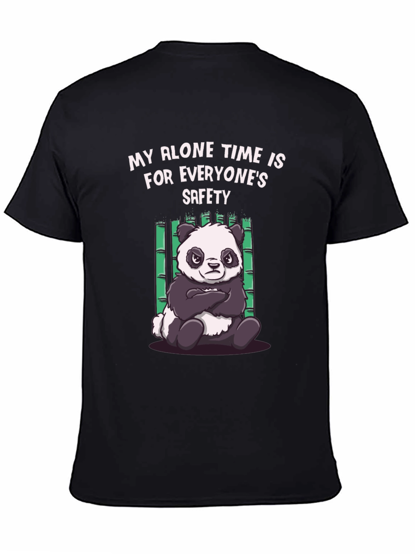 Funny Panda Alone Time T-Shirt
