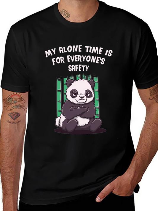 Funny Panda Alone Time T-Shirt