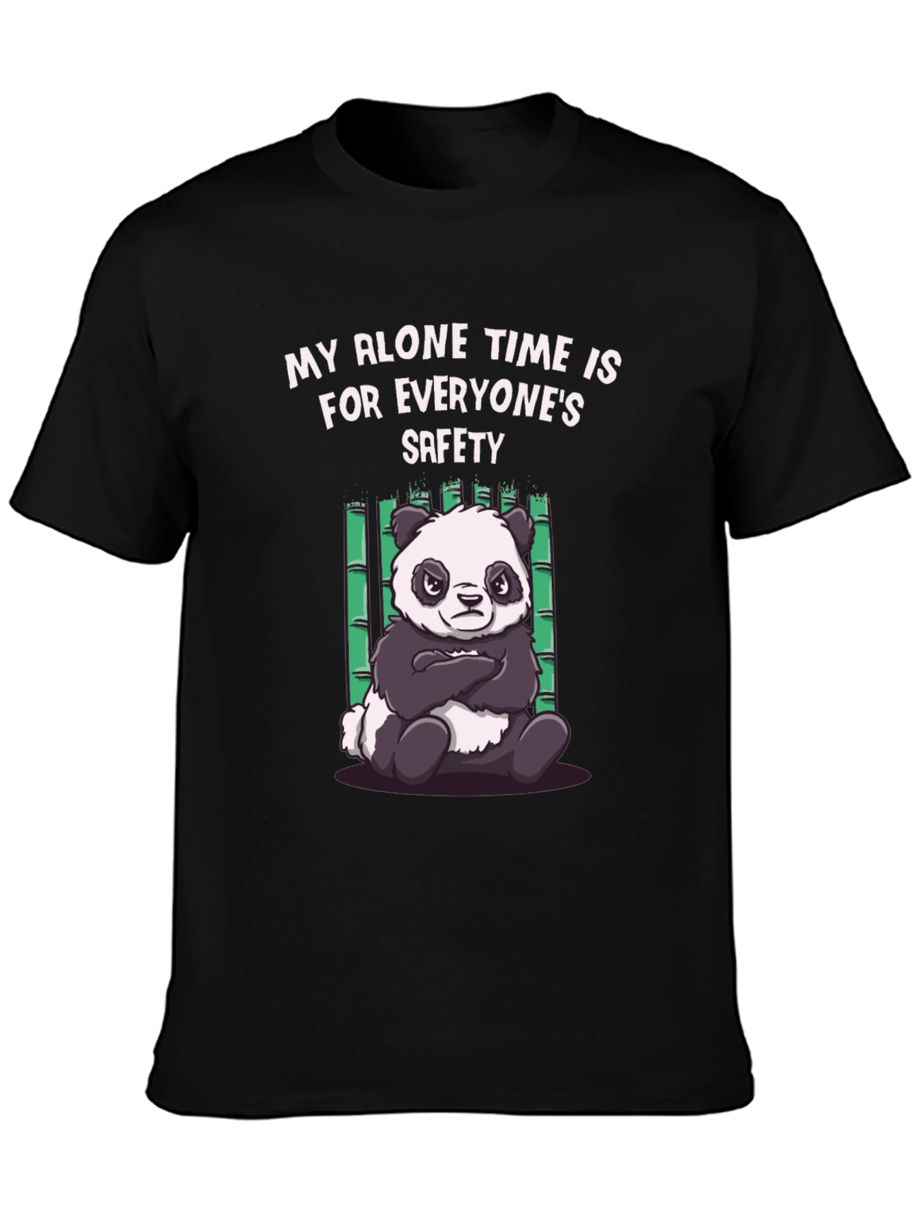 Funny Panda Alone Time T-Shirt
