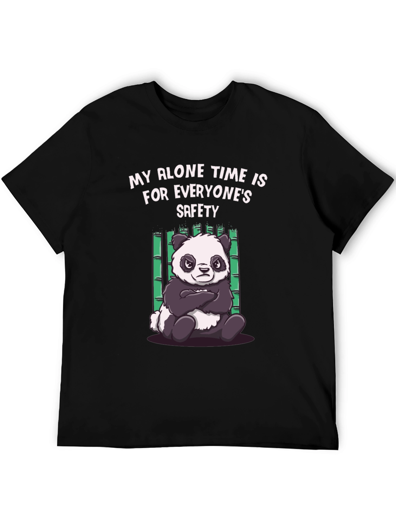 Funny Panda Alone Time T-Shirt
