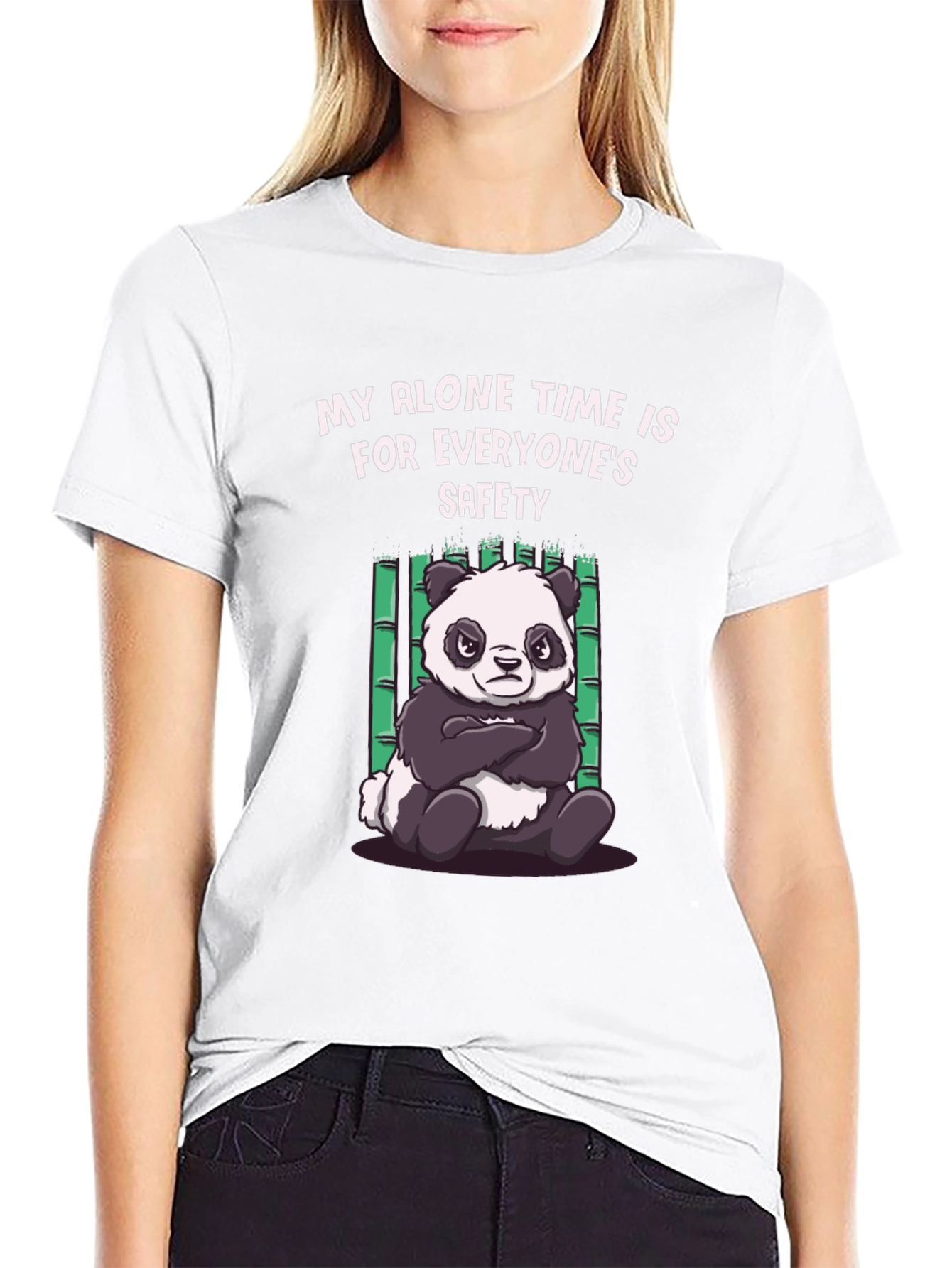 Funny Panda Alone Time T-Shirt