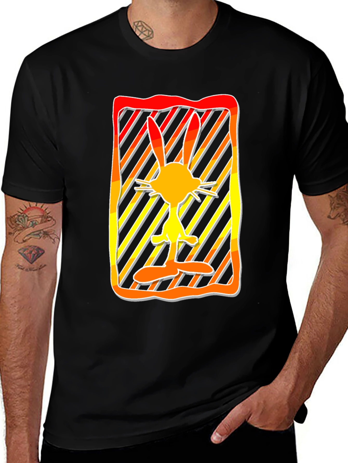 Retro Cartoon Rabbit Graphic Tee