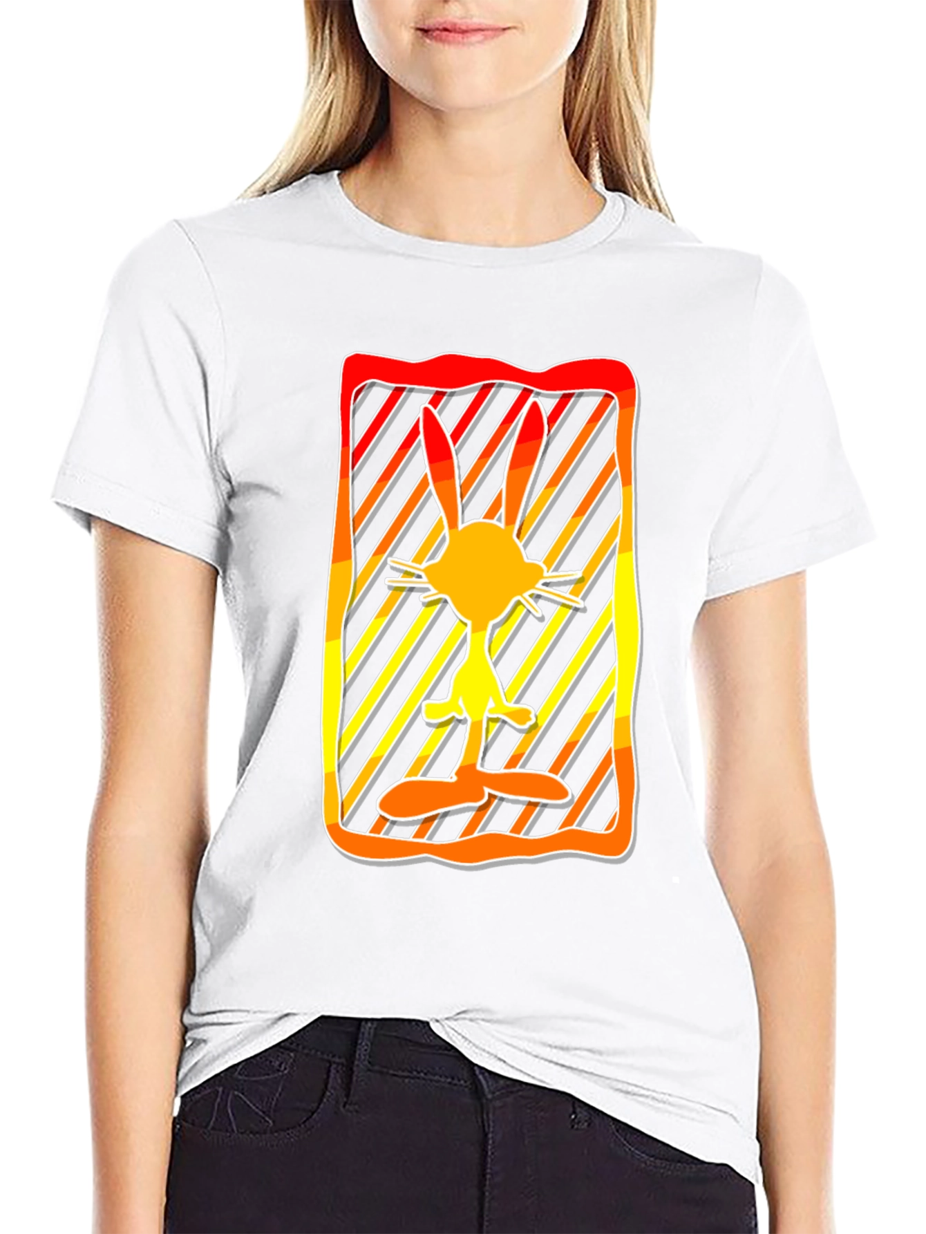 Retro Cartoon Rabbit Graphic Tee