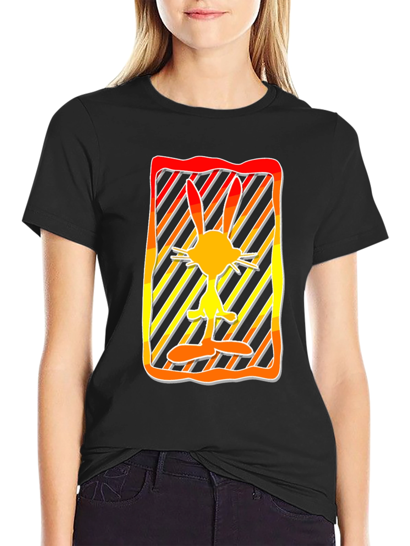 Retro Cartoon Rabbit Graphic Tee