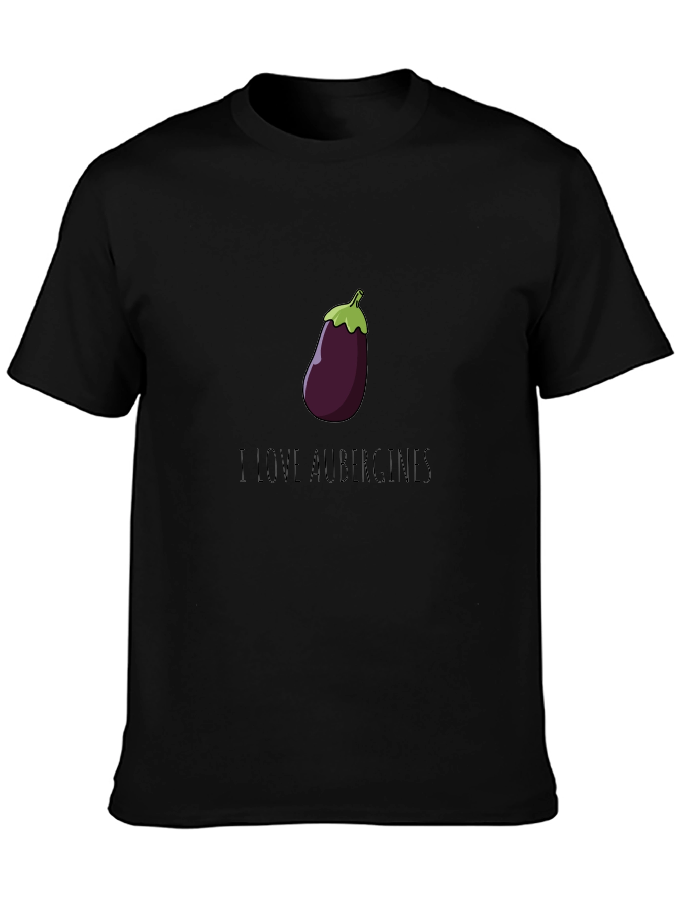 I Love Aubergines T-Shirt - Casual Cotton Tee