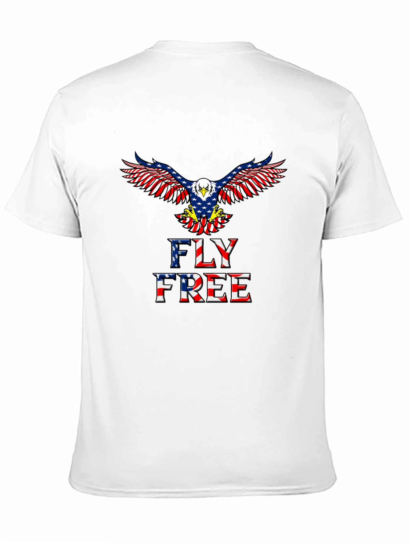 Fly Free Patriotic Eagle T-Shirt