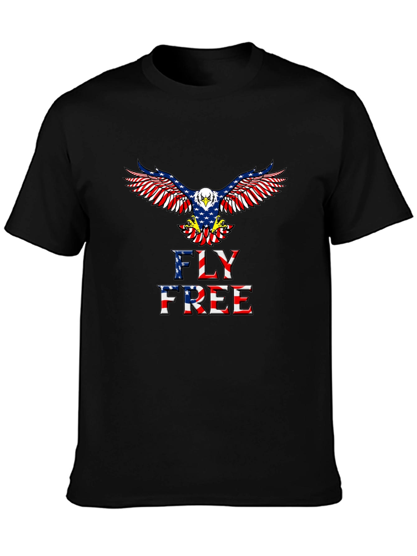 Fly Free Patriotic Eagle T-Shirt