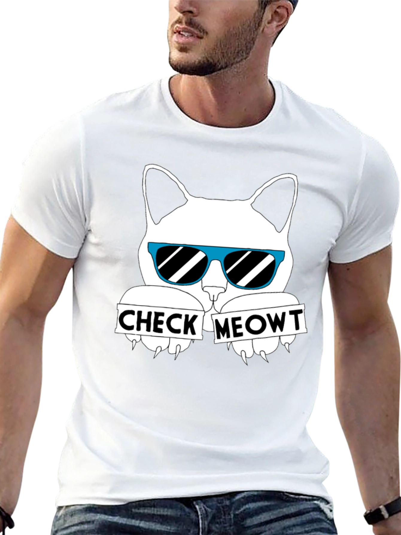 Check Meowt Cat T-Shirt - Funny Cat Lover Tee