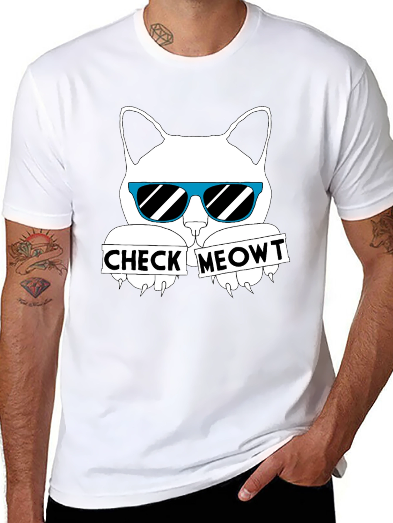 Check Meowt Cat T-Shirt - Funny Cat Lover Tee
