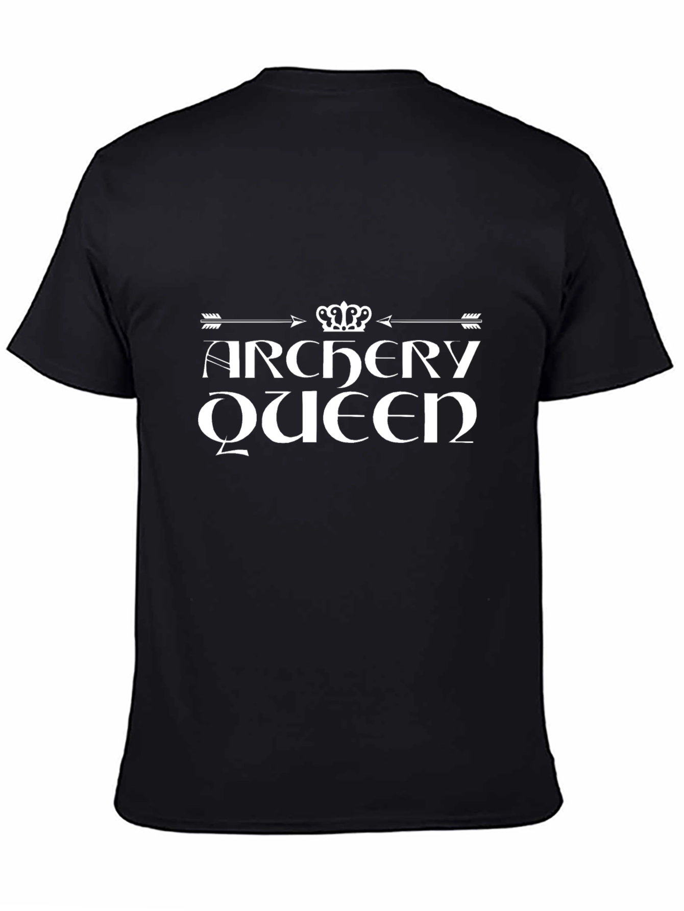 Archery Queen Black Graphic T-Shirt