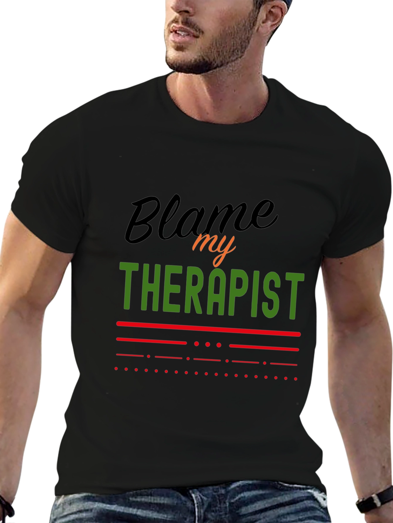 Blame My Therapist Graphic Tee - Funny Statement T-Shirt