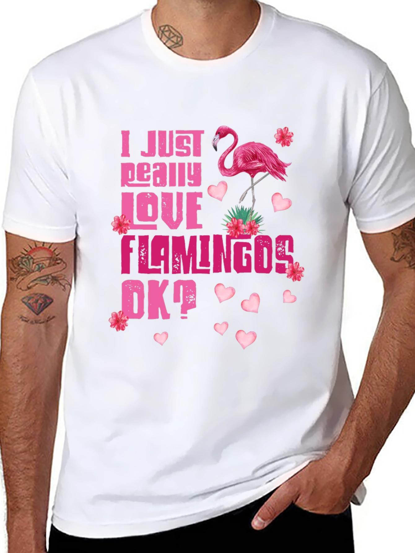 I Just Really Love Flamingos T-Shirt