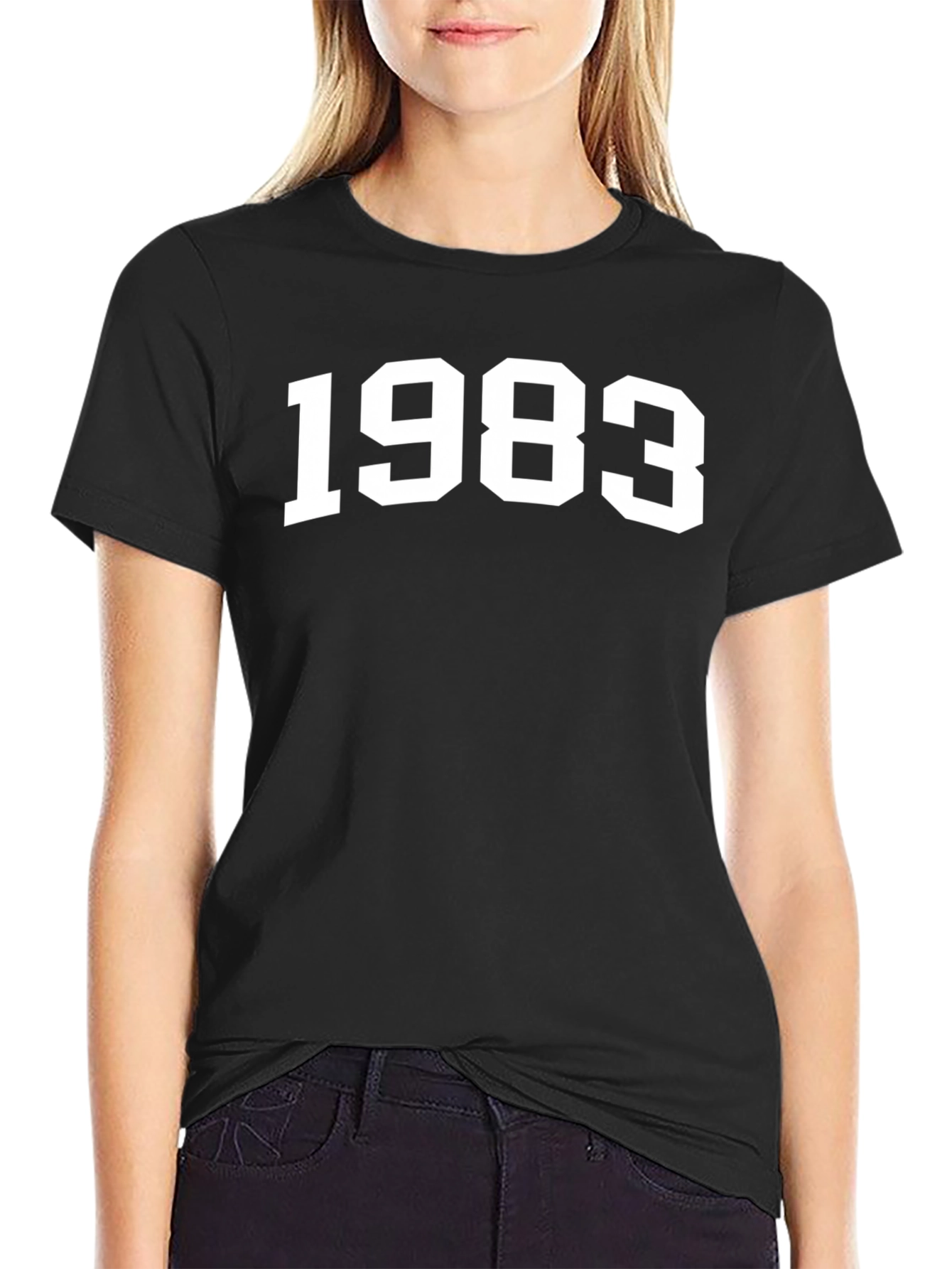 1983 Graphic Tee - Retro Style Black T-Shirt