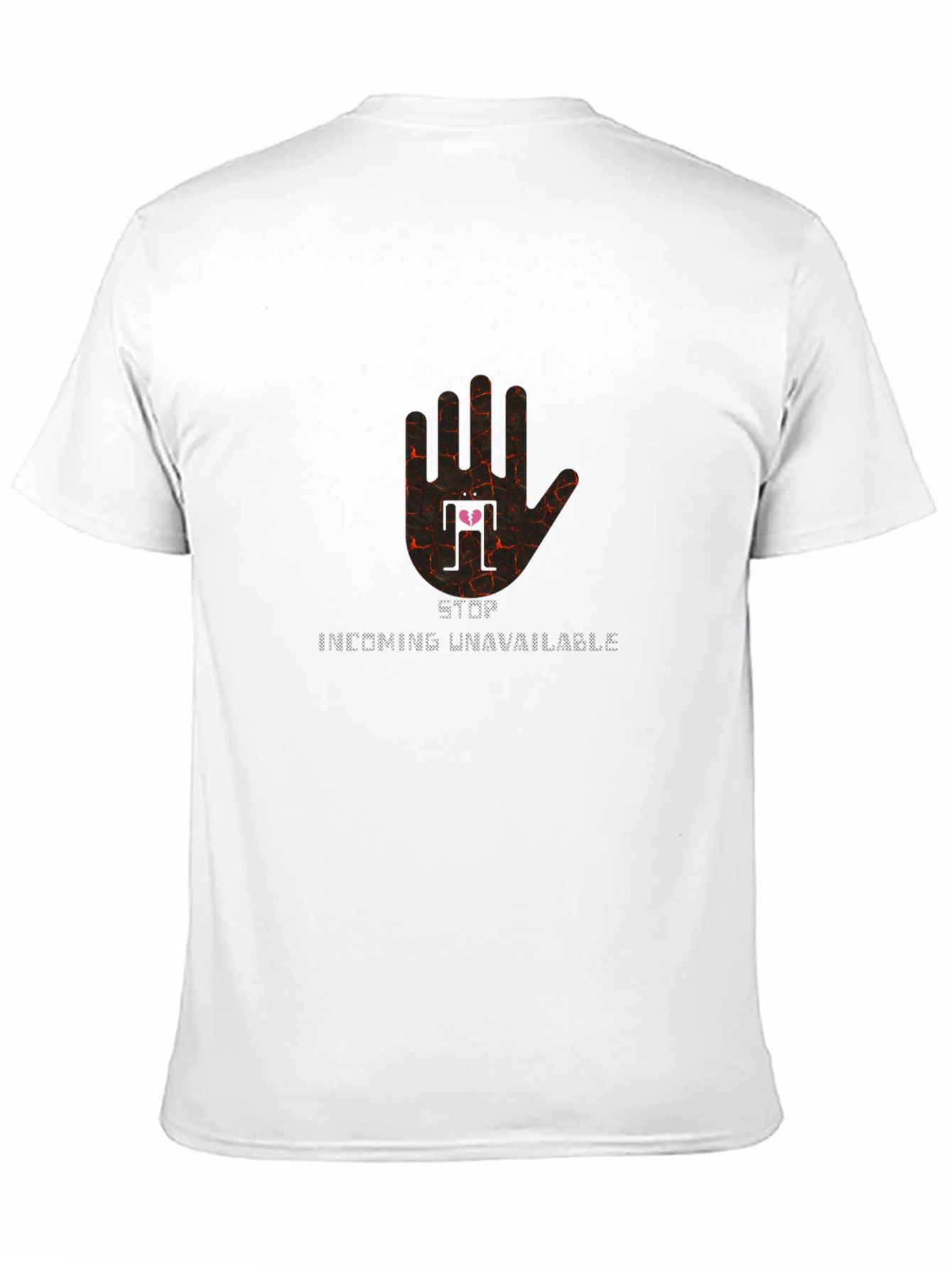 Unavailable Heart Graphic Black T-Shirt