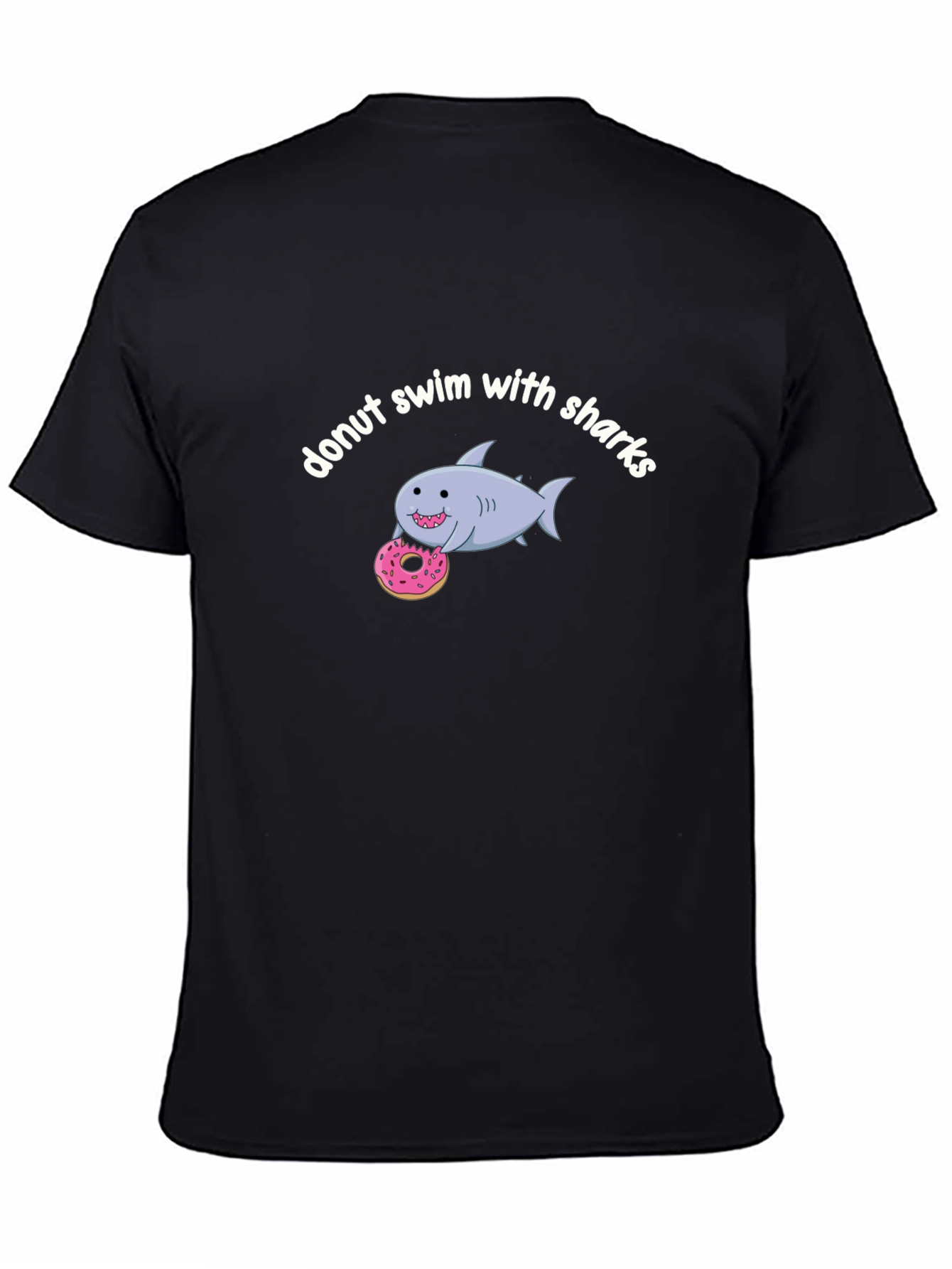 Donut Swim With Sharks Graphic T-Shirt