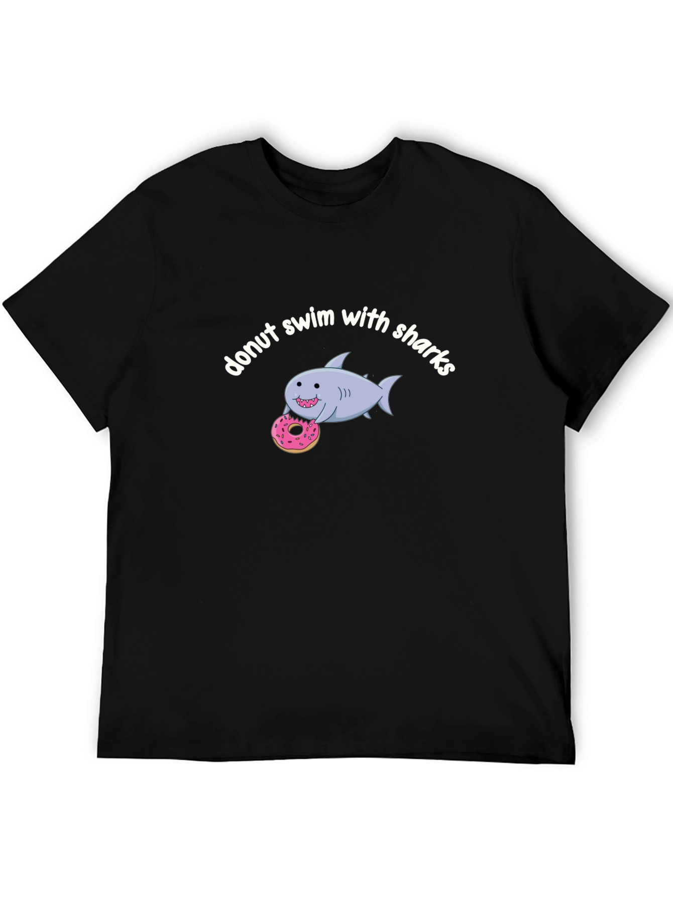 Donut Swim With Sharks Graphic T-Shirt