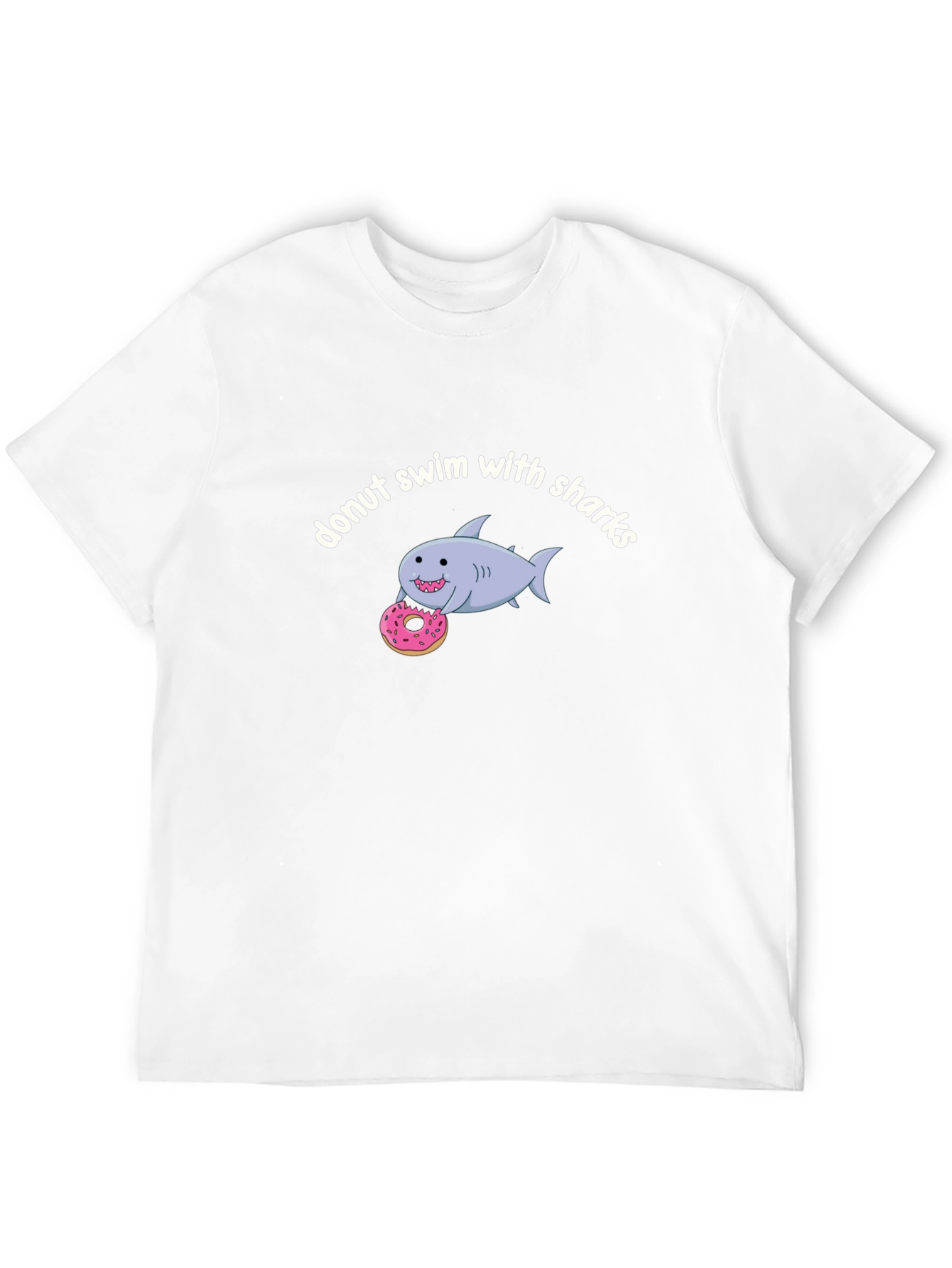 Donut Swim With Sharks Graphic T-Shirt