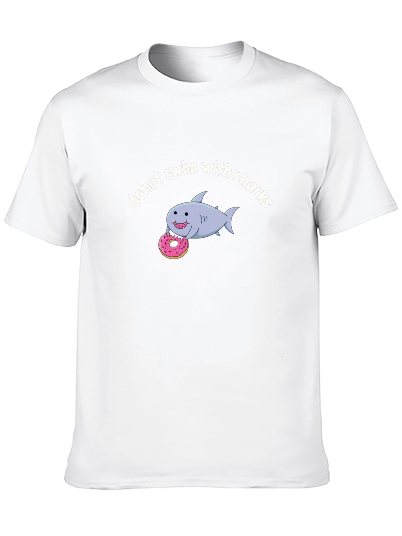 Donut Swim With Sharks Graphic T-Shirt