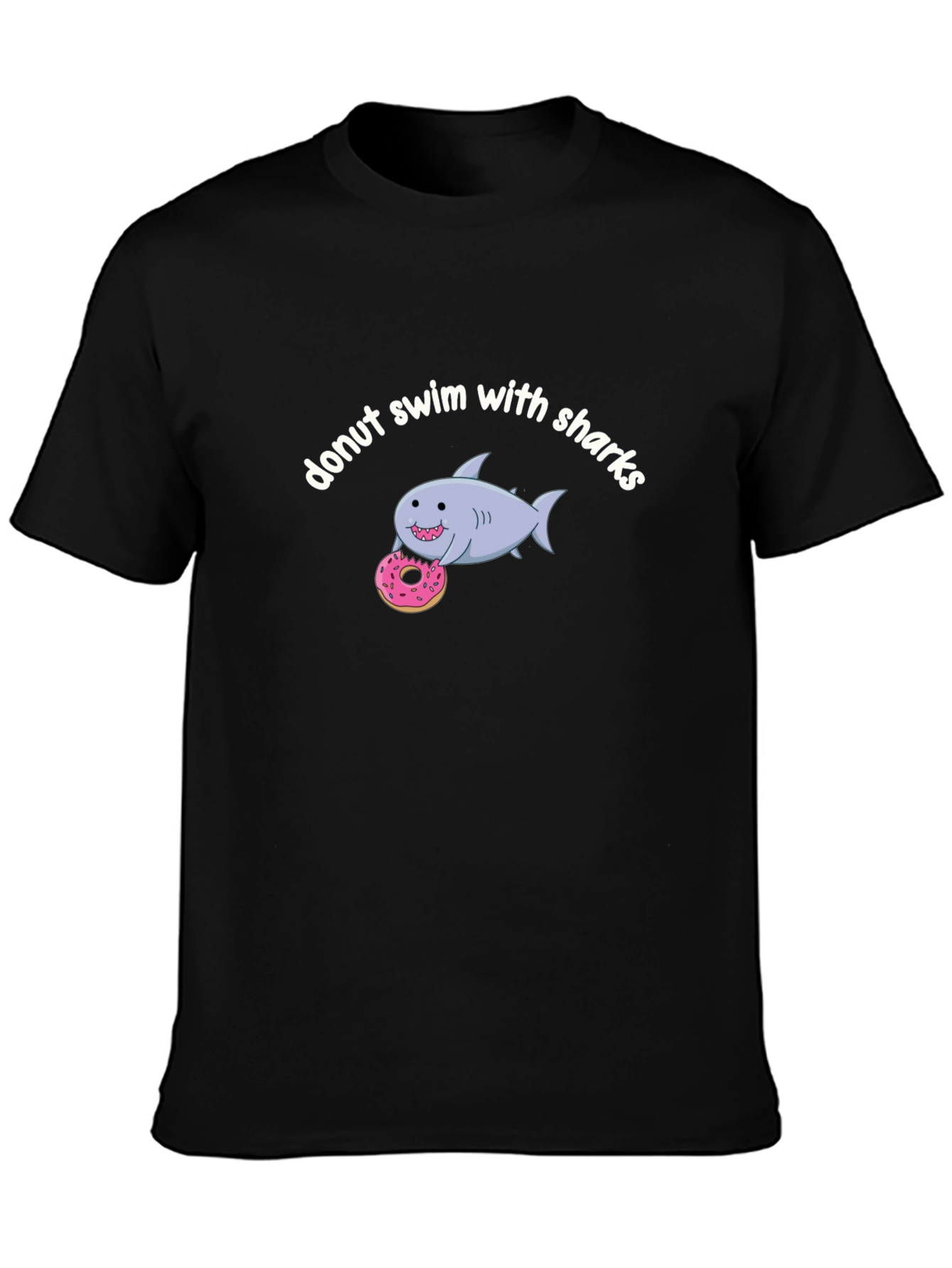 Donut Swim With Sharks Graphic T-Shirt