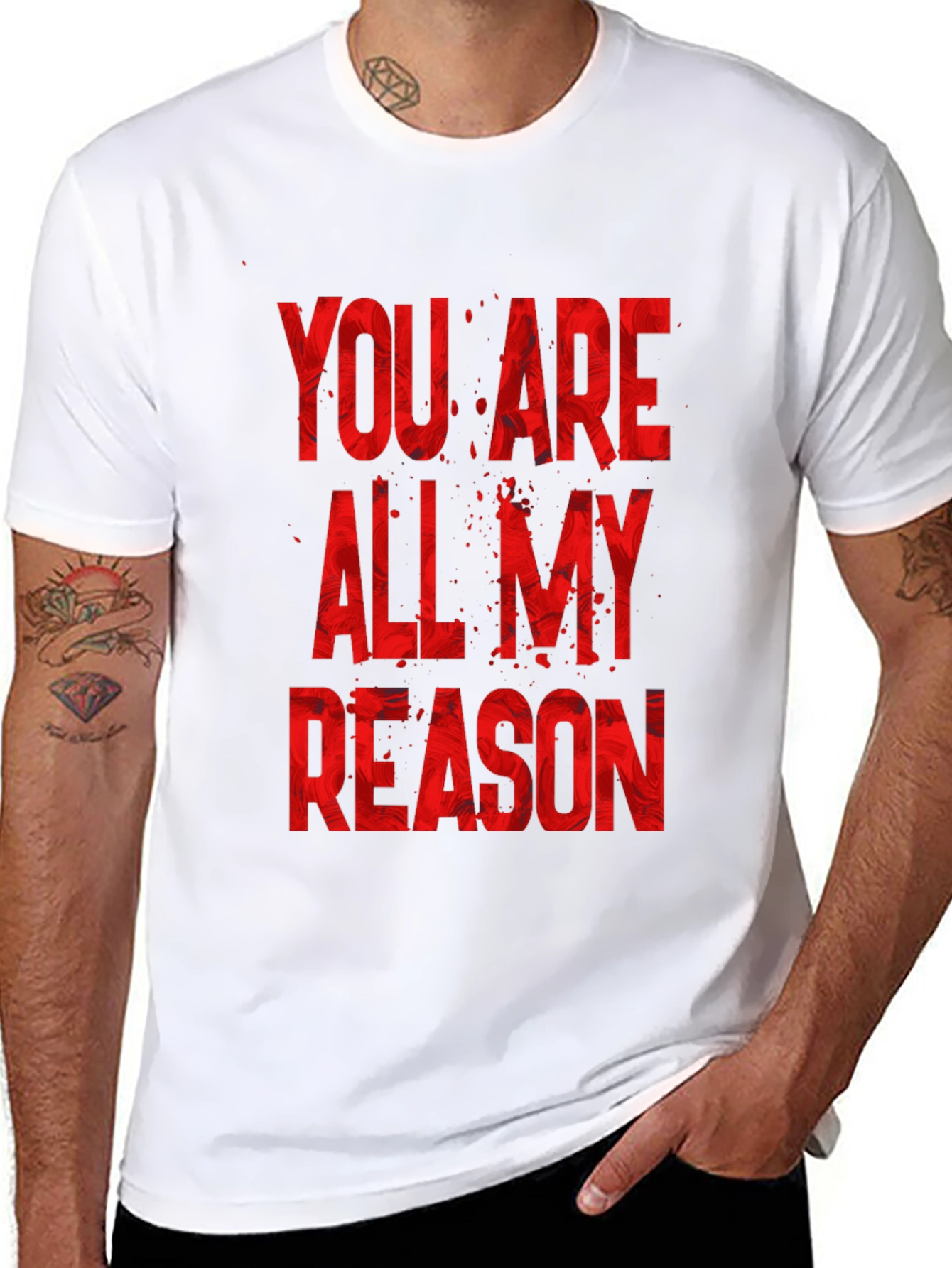 You Are All My Reason Black T-Shirt