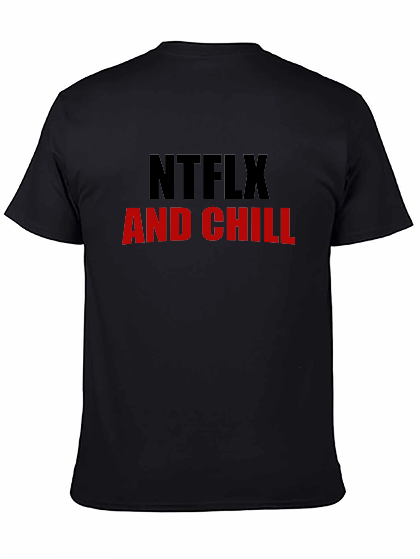 NTFLX and Chill Black Graphic Tee