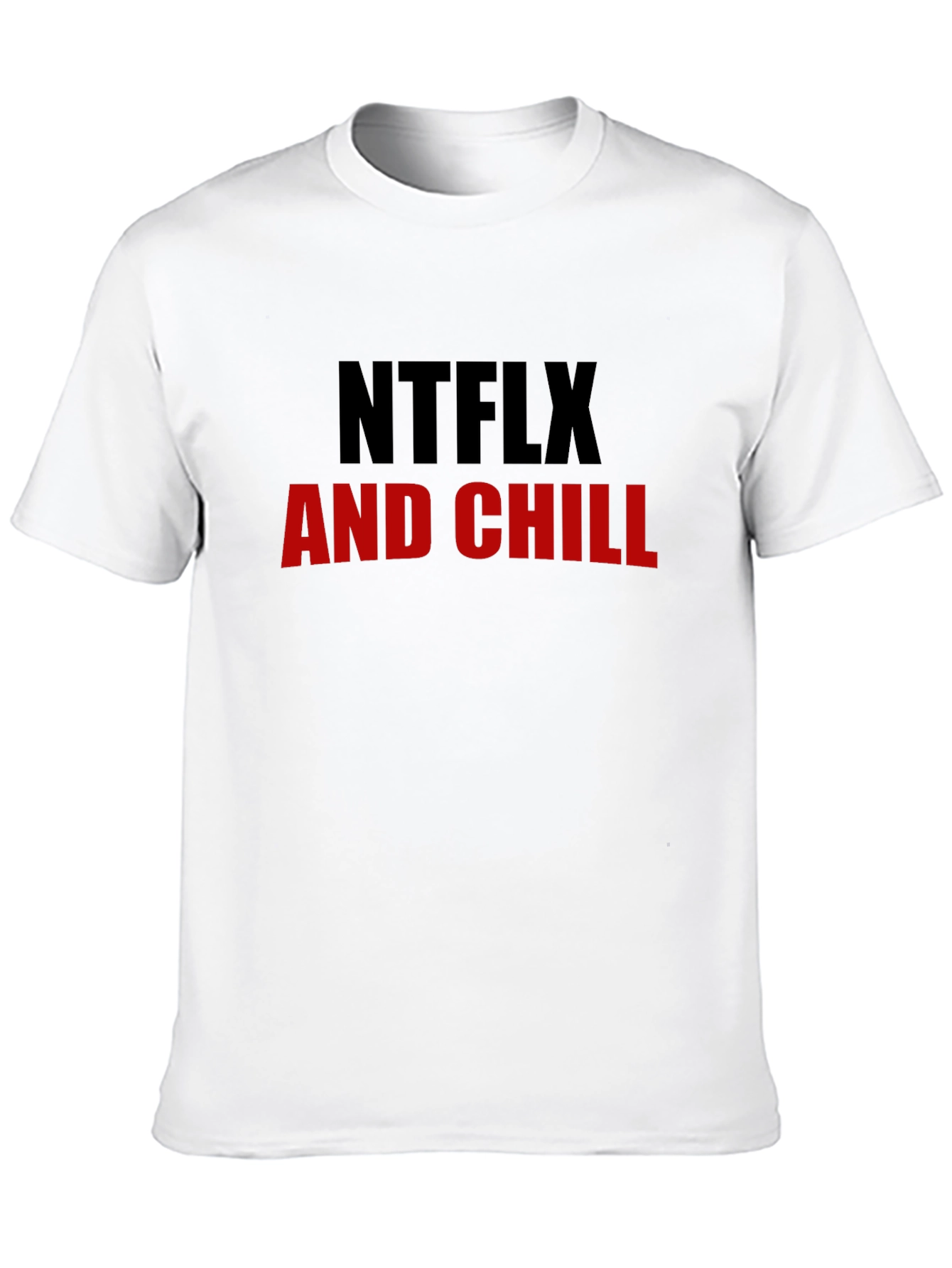 NTFLX and Chill Black Graphic Tee