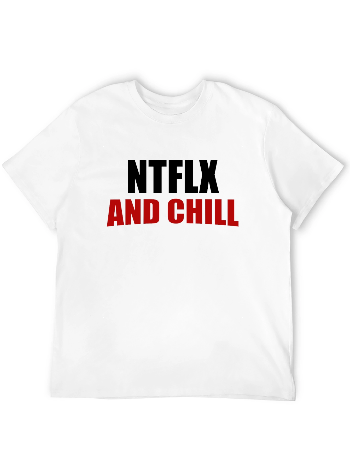 NTFLX and Chill Black Graphic Tee