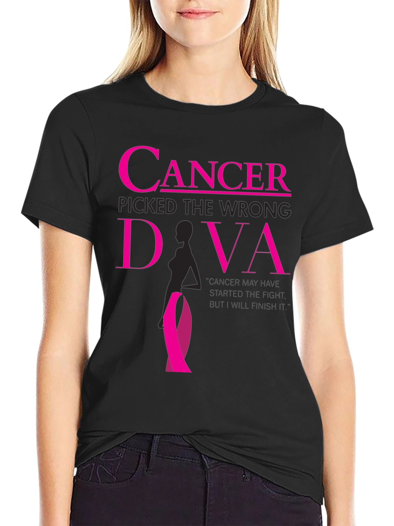 Cancer Picked the Wrong Diva T-Shirt