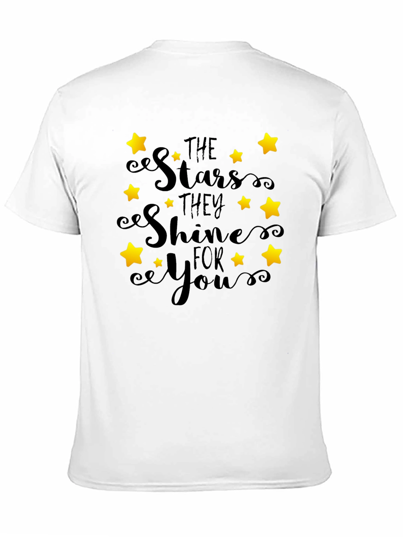 Stars Shine for You Black Graphic Tee