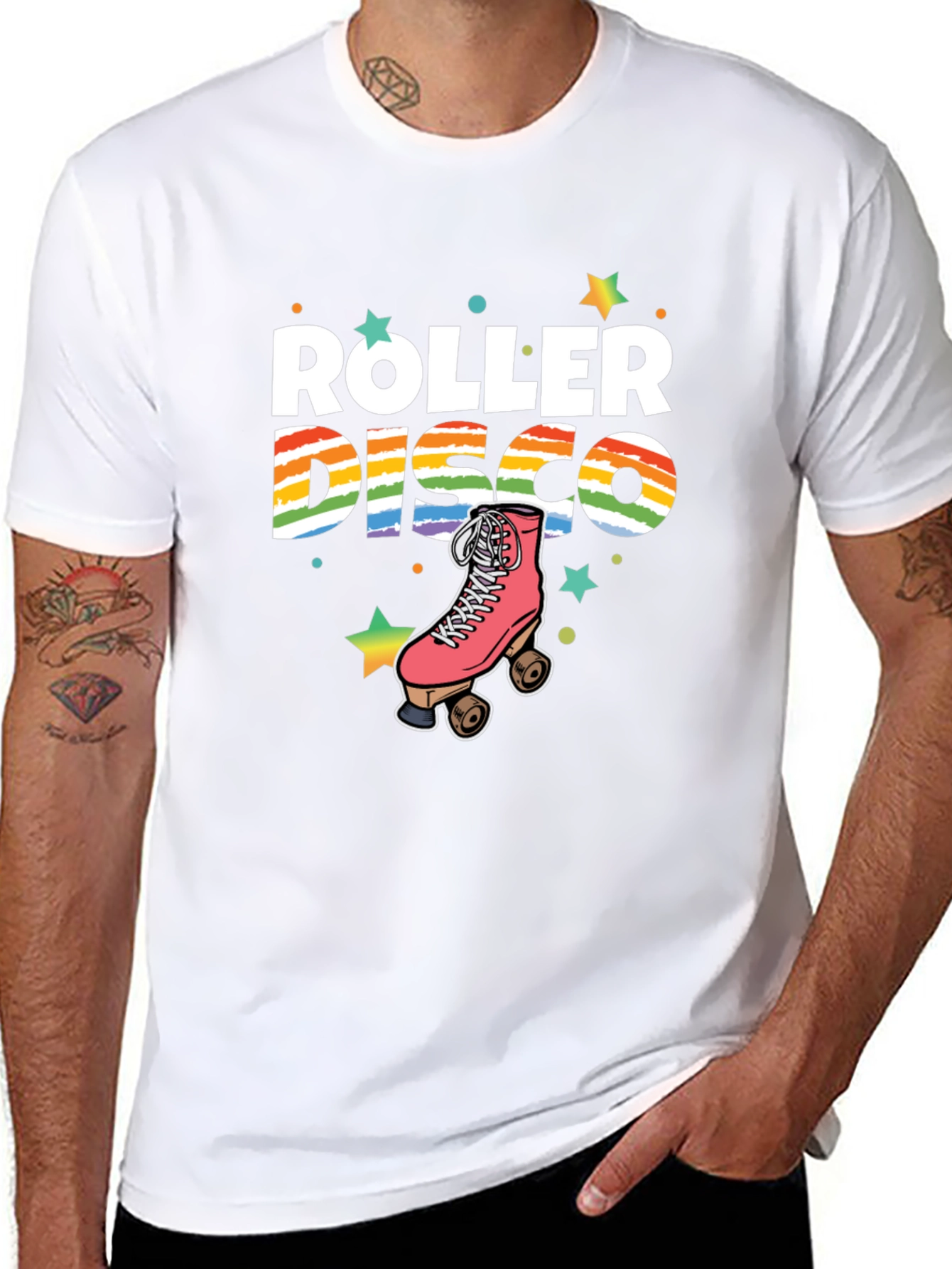 Roller Disco Graphic Tee - Retro Skate T-Shirt