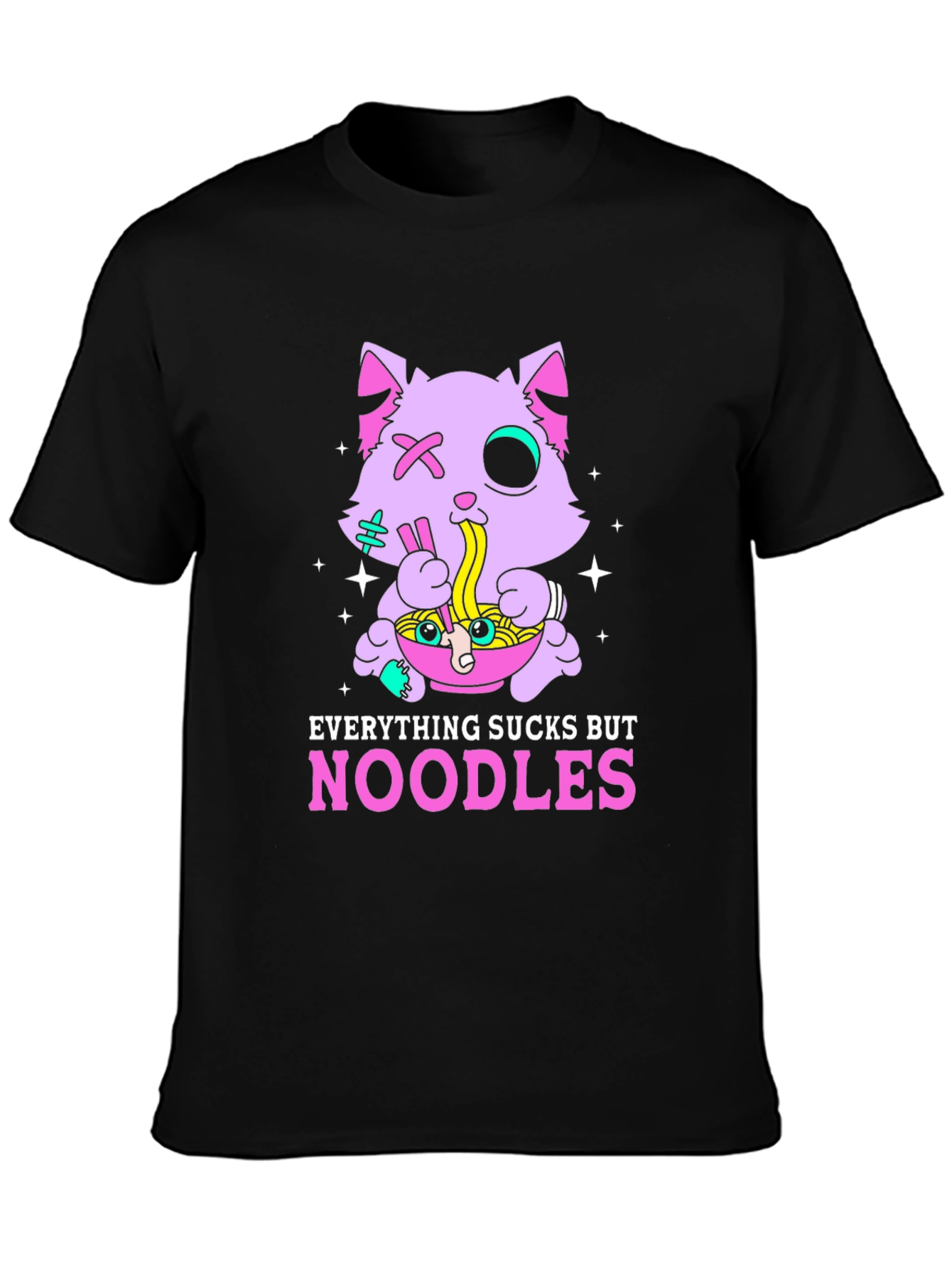 Noodles Cat Graphic T-Shirt