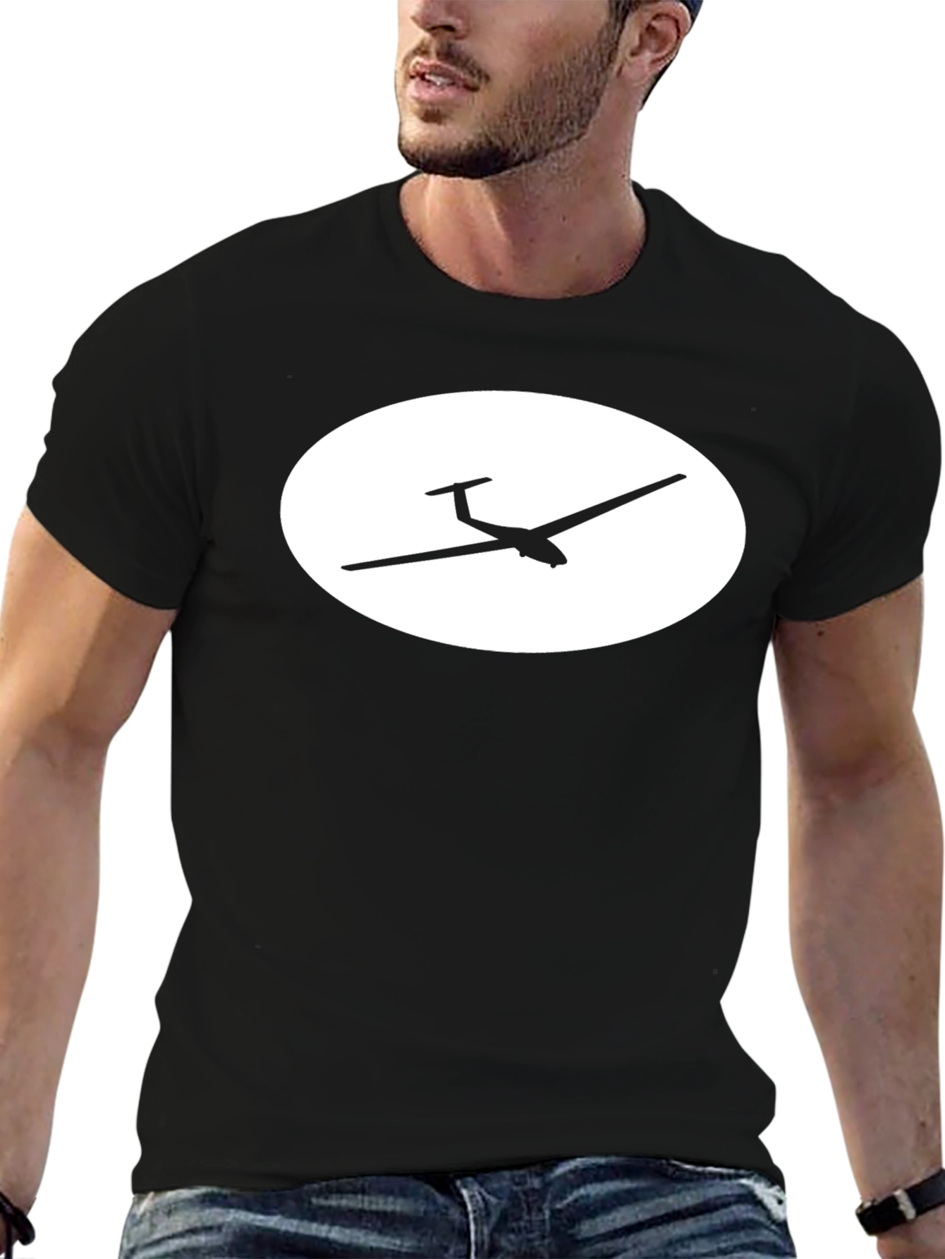 Glider Plane Graphic T-Shirt - Aviation Enthusiast Tee