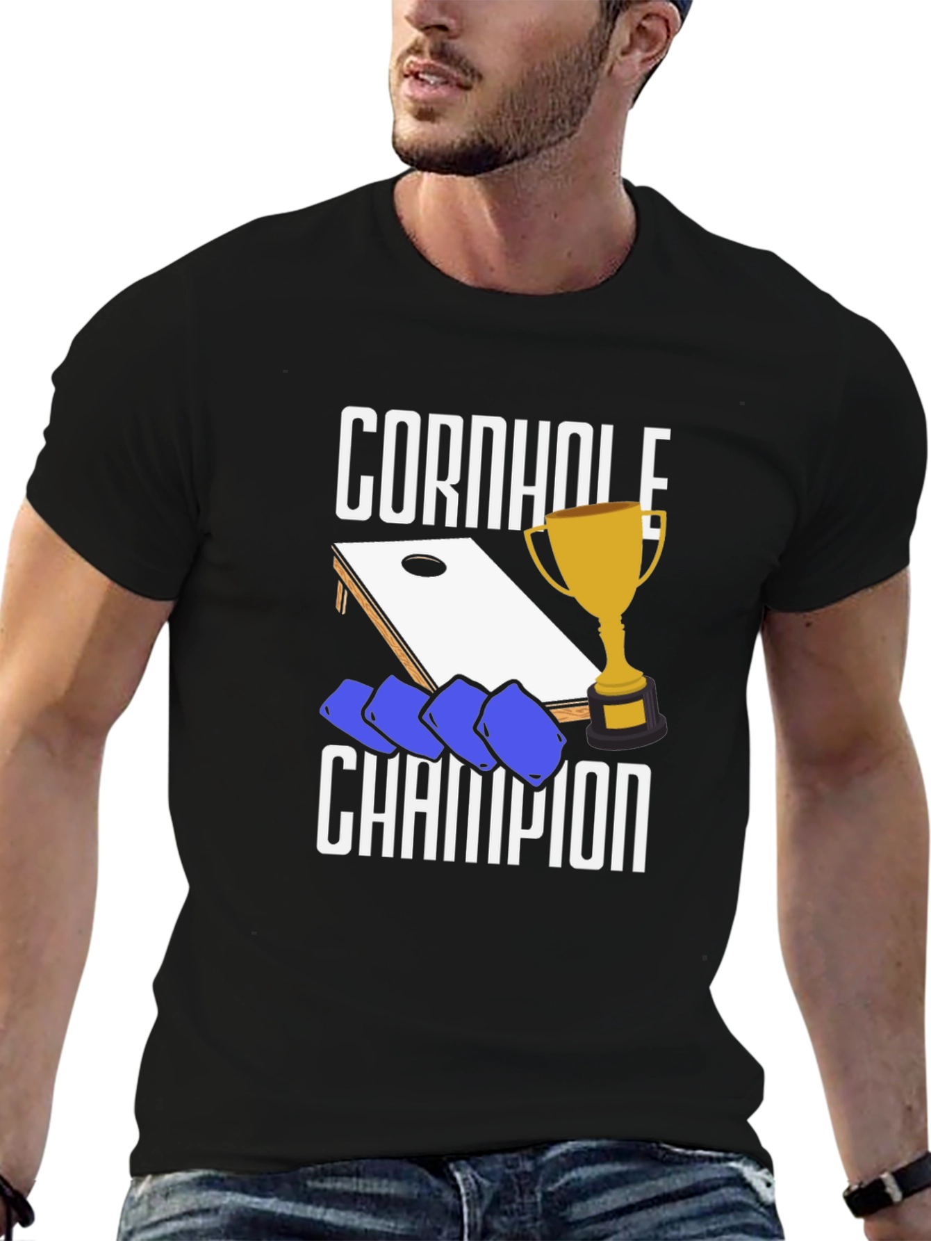 Cornhole Champion Graphic T-Shirt