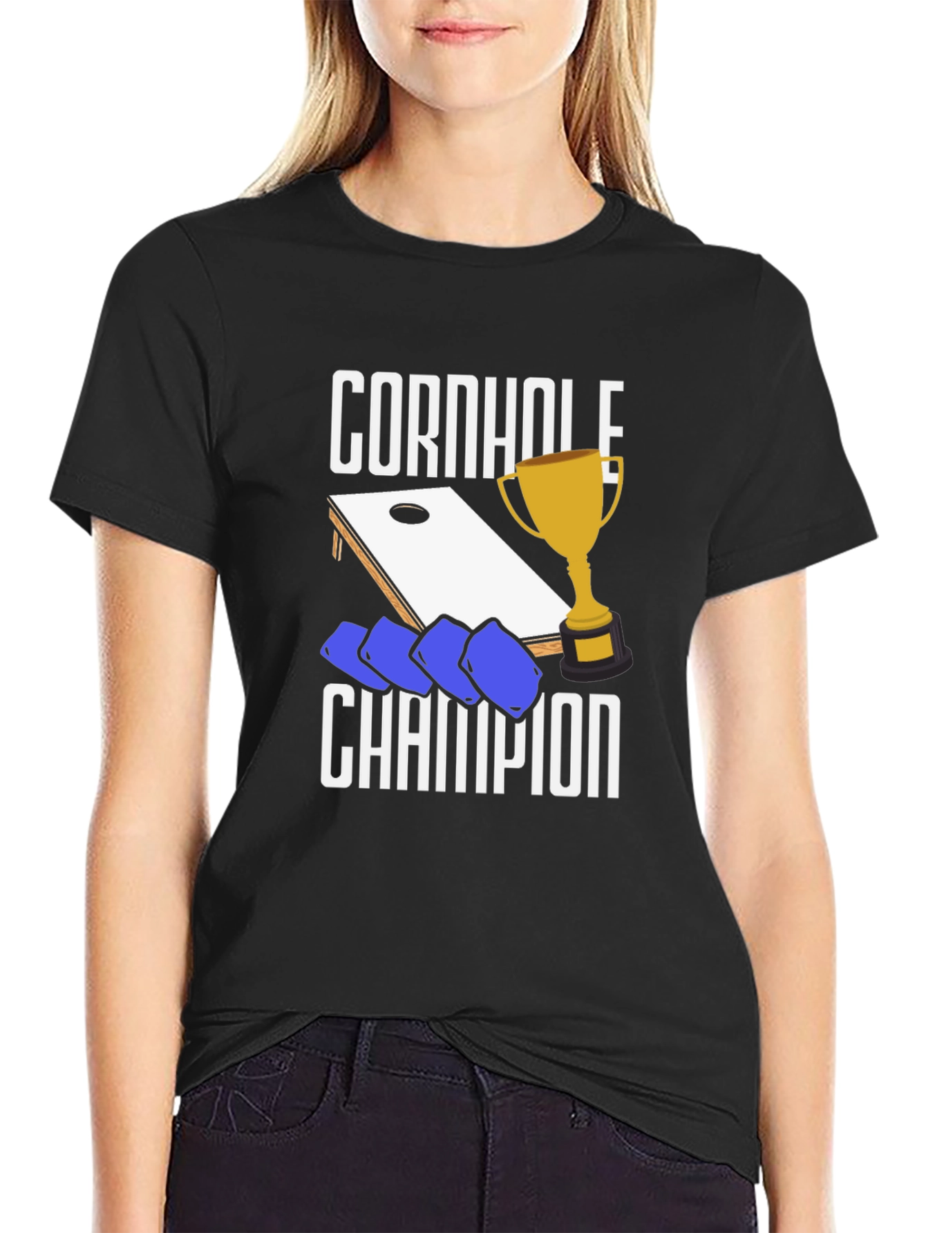 Cornhole Champion Graphic T-Shirt