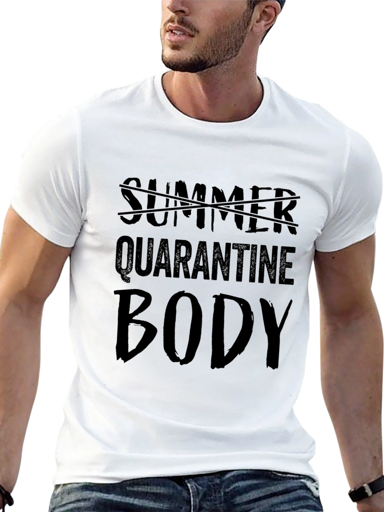 Summer Quarantine Body Graphic Tee - Black