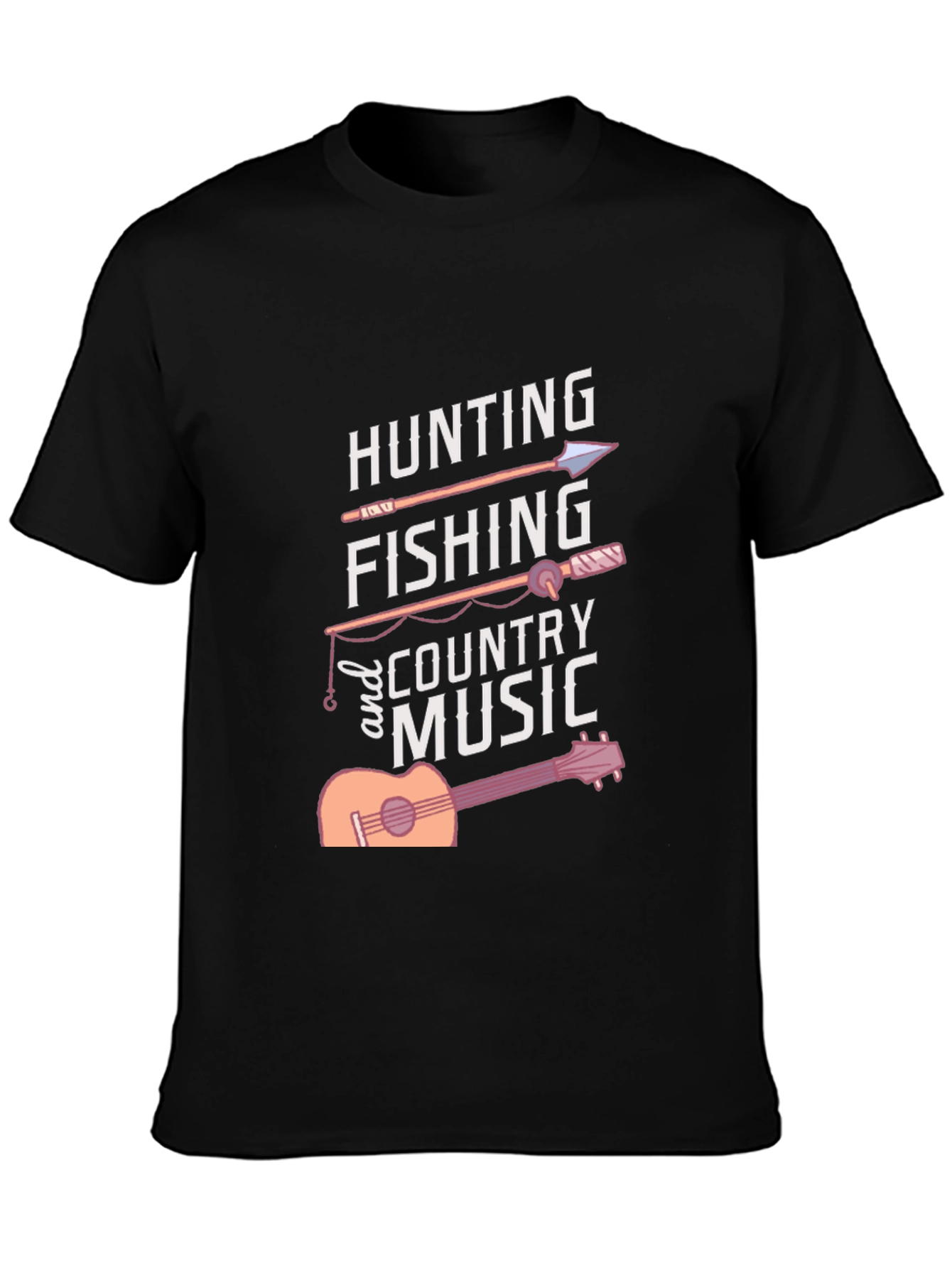 Hunting Fishing Country Music Graphic Tee