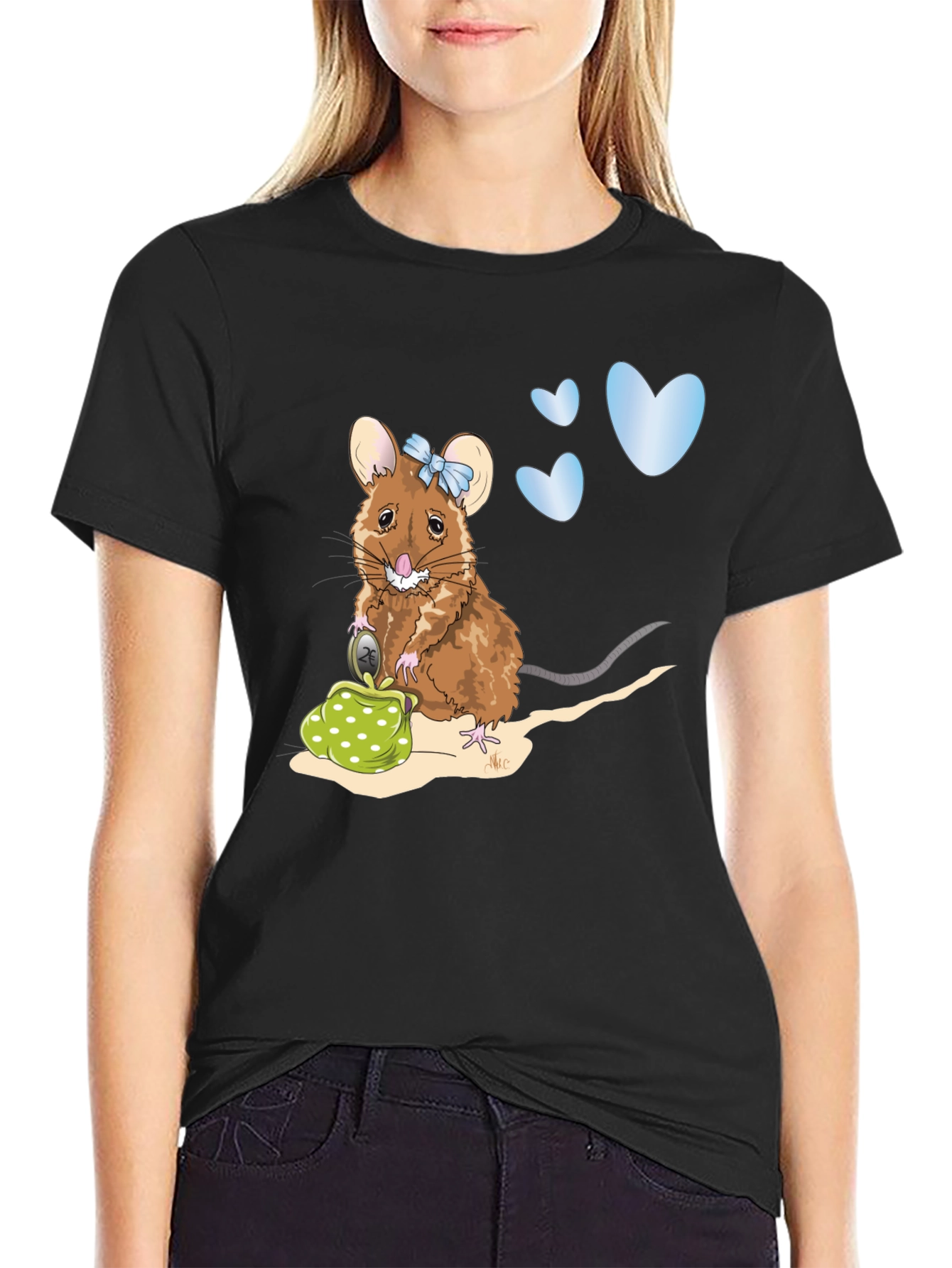 Mouse with Purse Graphic Tee