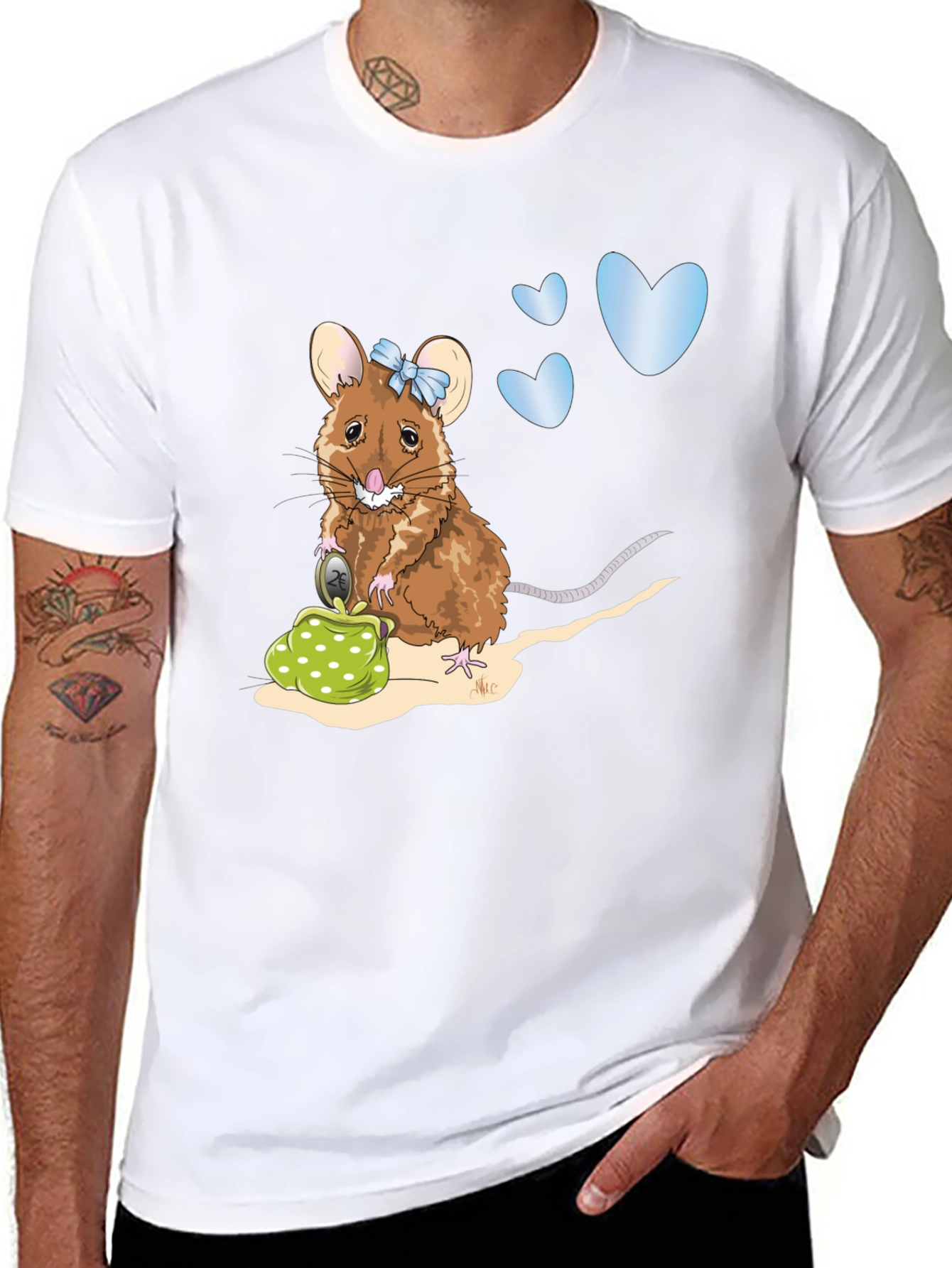Mouse with Purse Graphic Tee