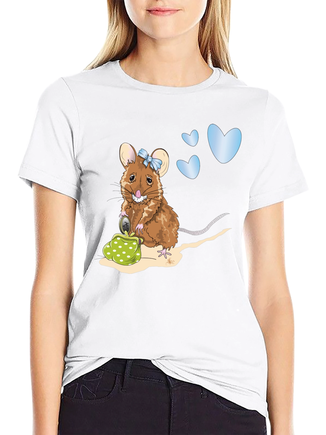 Mouse with Purse Graphic Tee