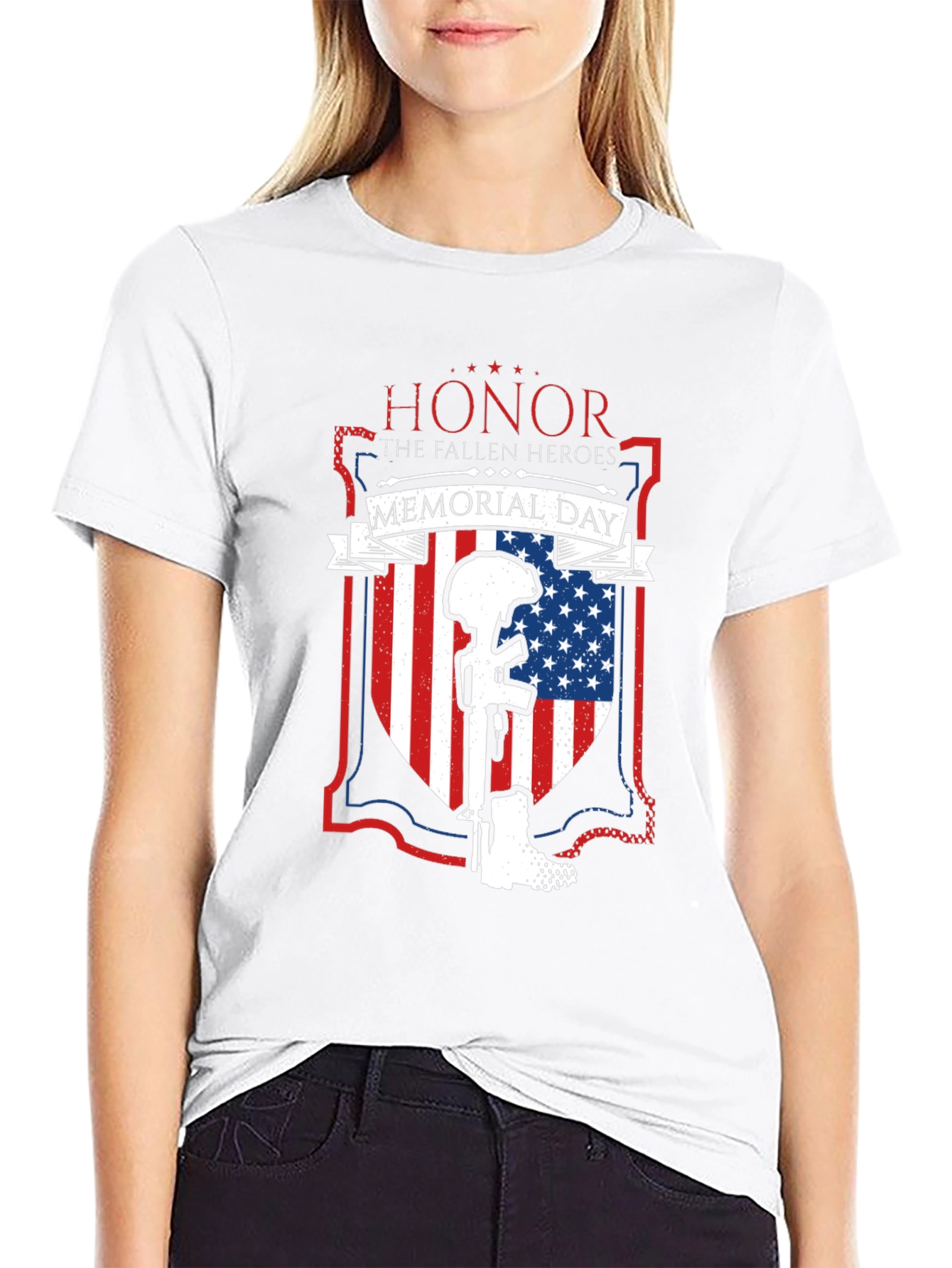 Honor Fallen Heroes Memorial Day Graphic Tee