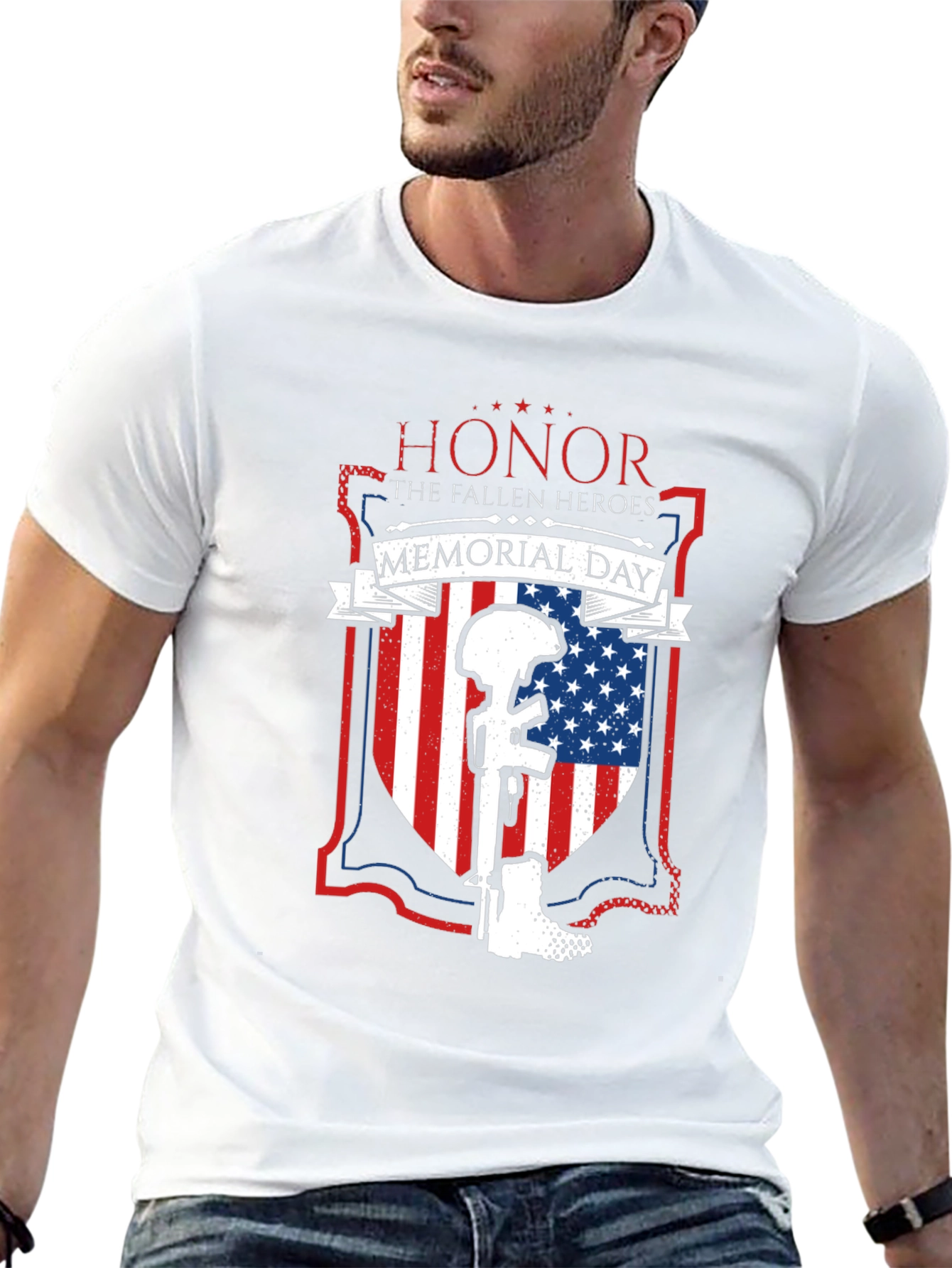 Honor Fallen Heroes Memorial Day Graphic Tee