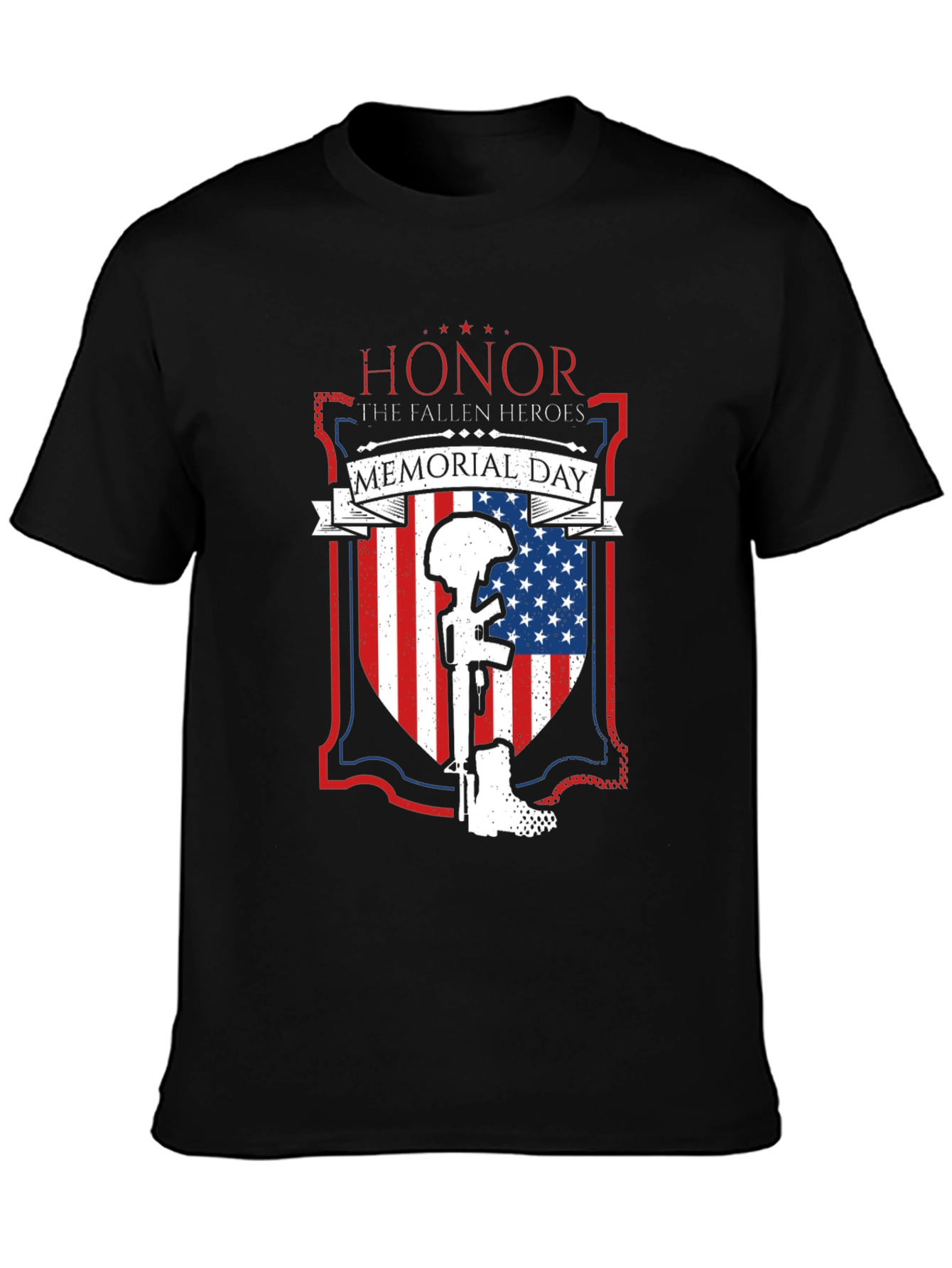 Honor Fallen Heroes Memorial Day Graphic Tee