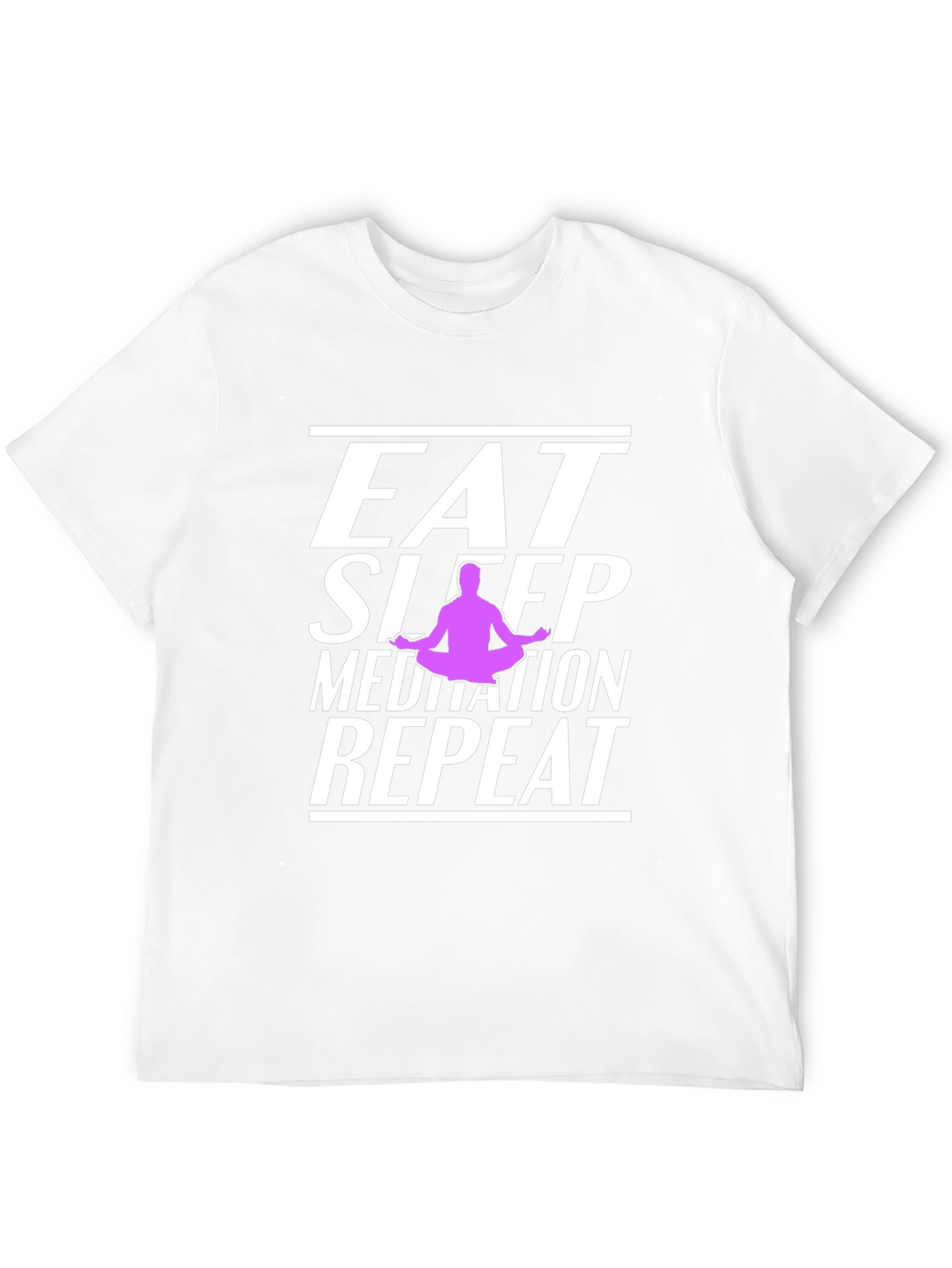 Eat Sleep Meditate Repeat Graphic T-Shirt