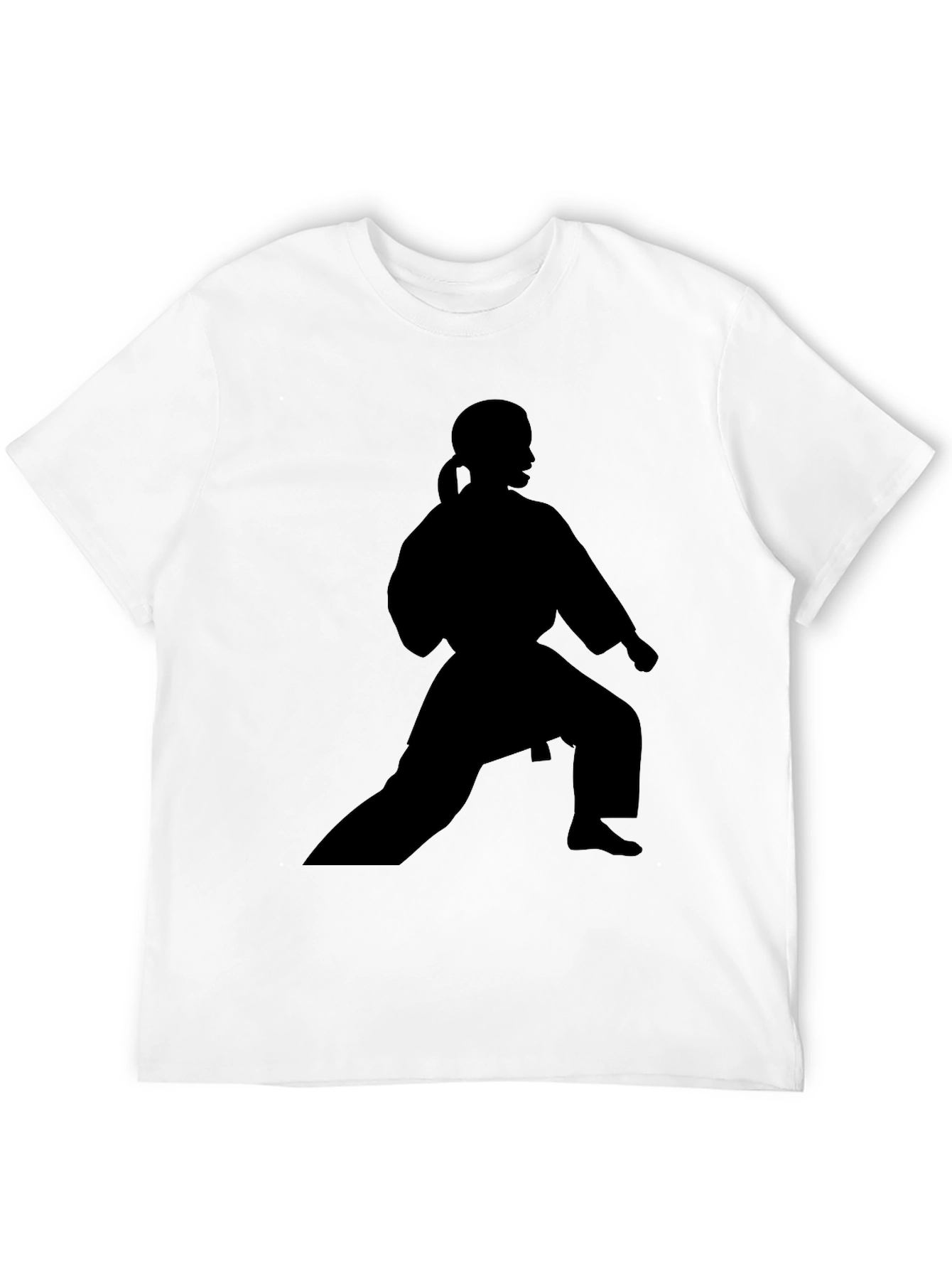 Karate Silhouette Black T-Shirt