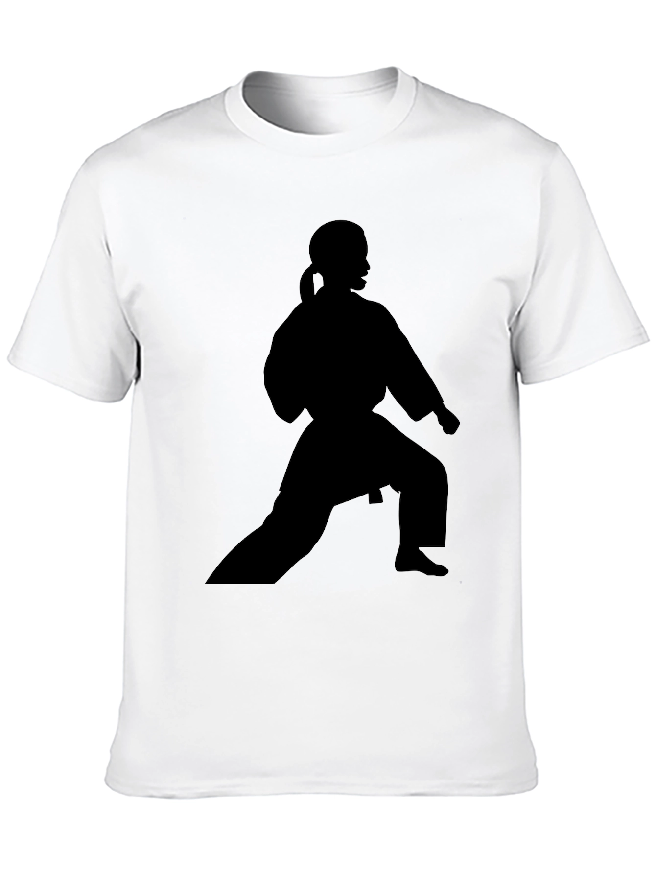 Karate Silhouette Black T-Shirt